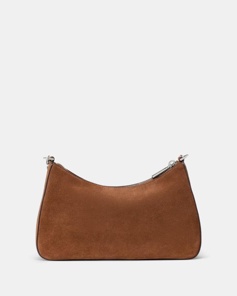 KateSpade Margot Suede Crossbody Bag Warm Gingerbread