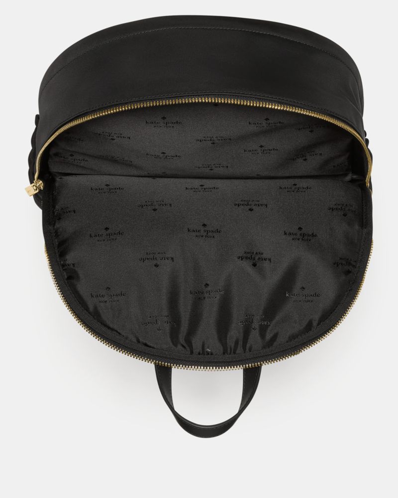 KateSpade Carter Nylon Large Dome Backpack Black