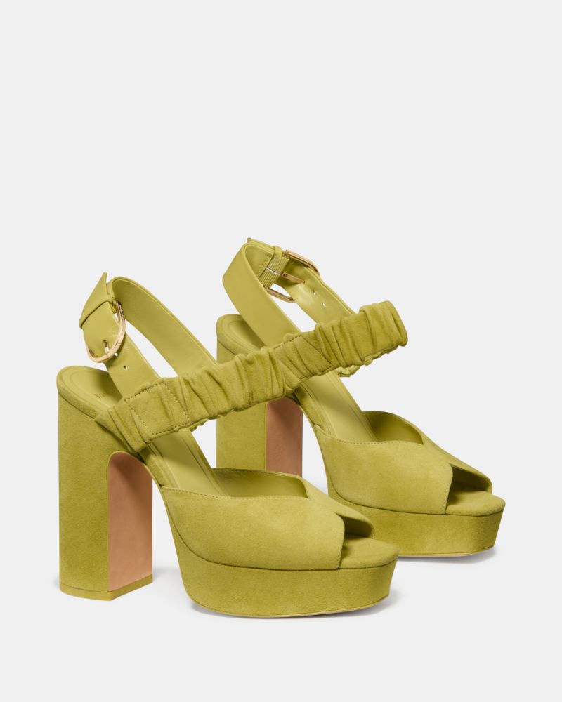 Katespade Sylvie Platform Sandal Light Laurel Leaf