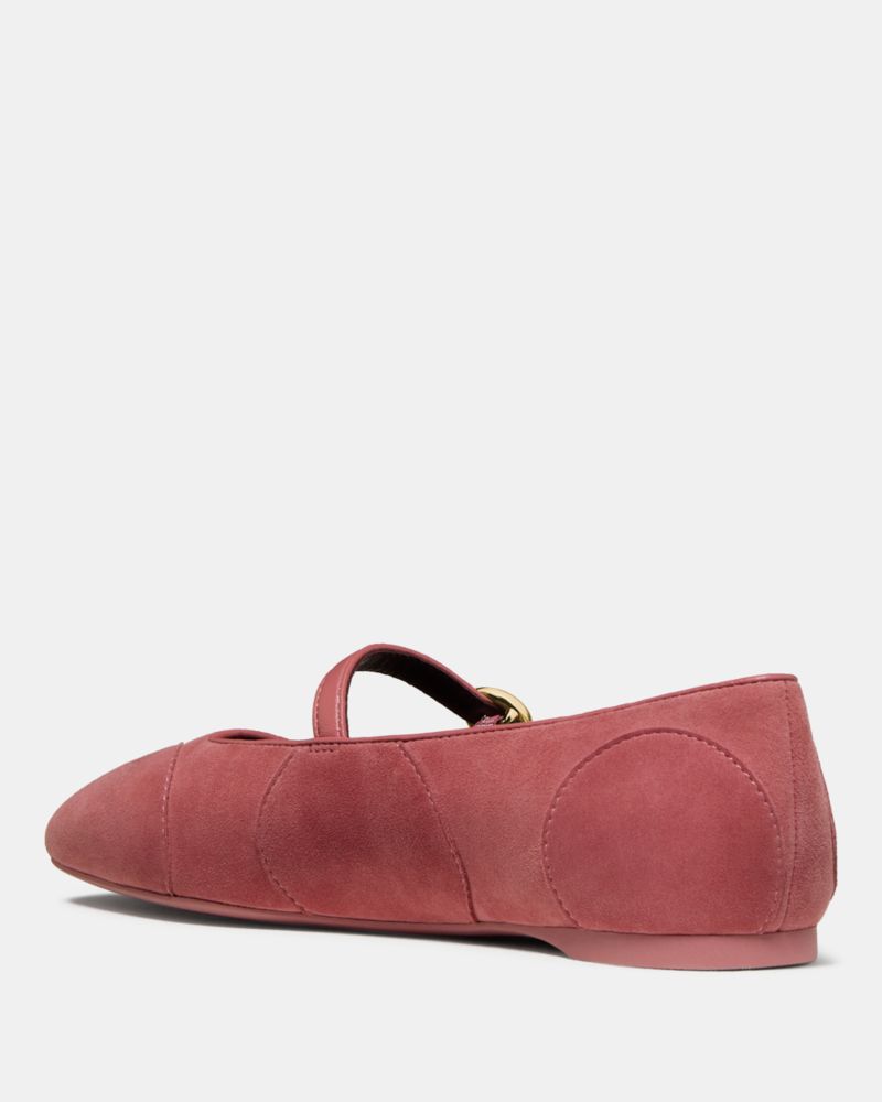 Katespade Halo Mary Jane Flat Pomegranate