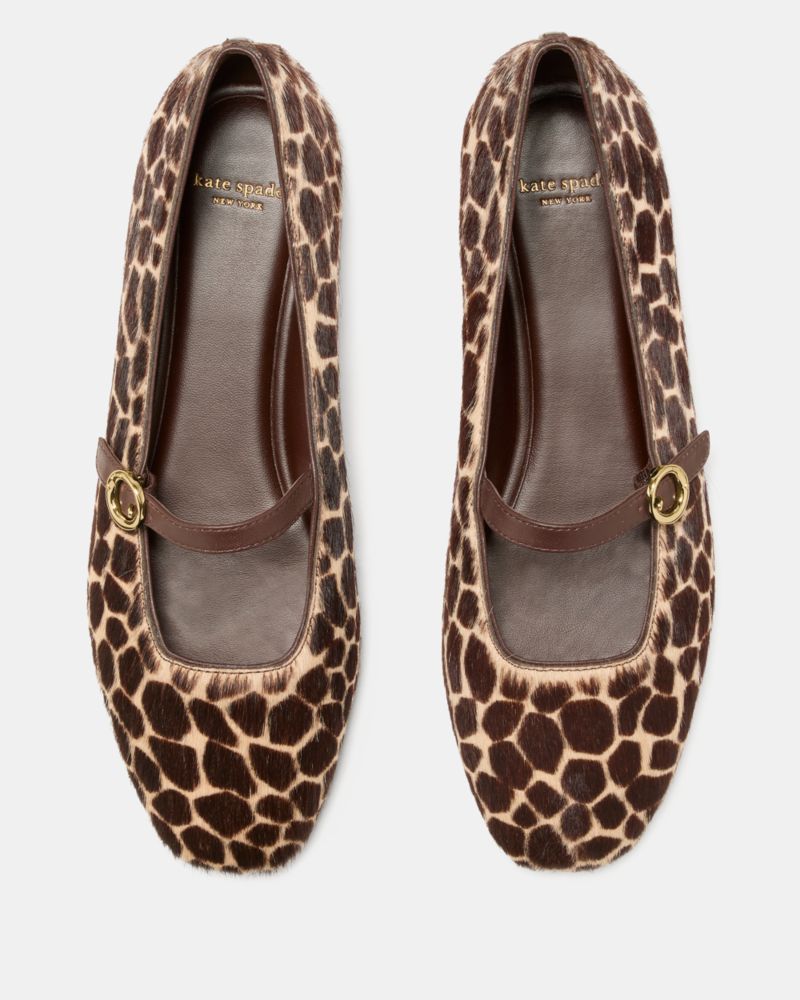 Katespade Halo Mary Jane Flat Hot Fudge Multi