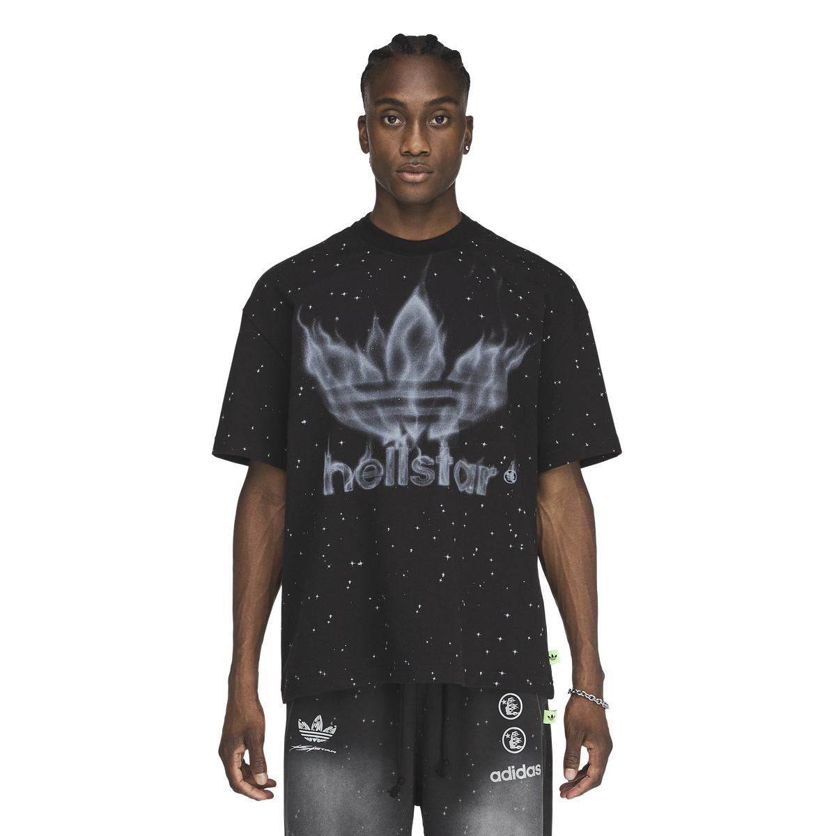 Hellstar X Adidas Graphic T-Shirt (Black)