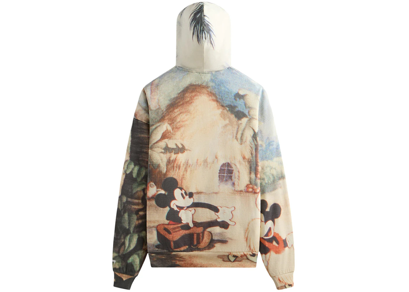 kith disney donald duck hawaiian vintage nelson hoodie white