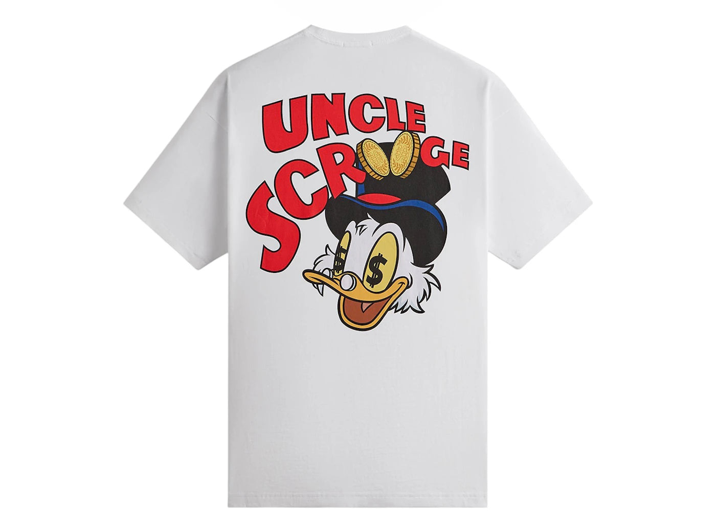 kith disney donald duck scrooge coins tee white