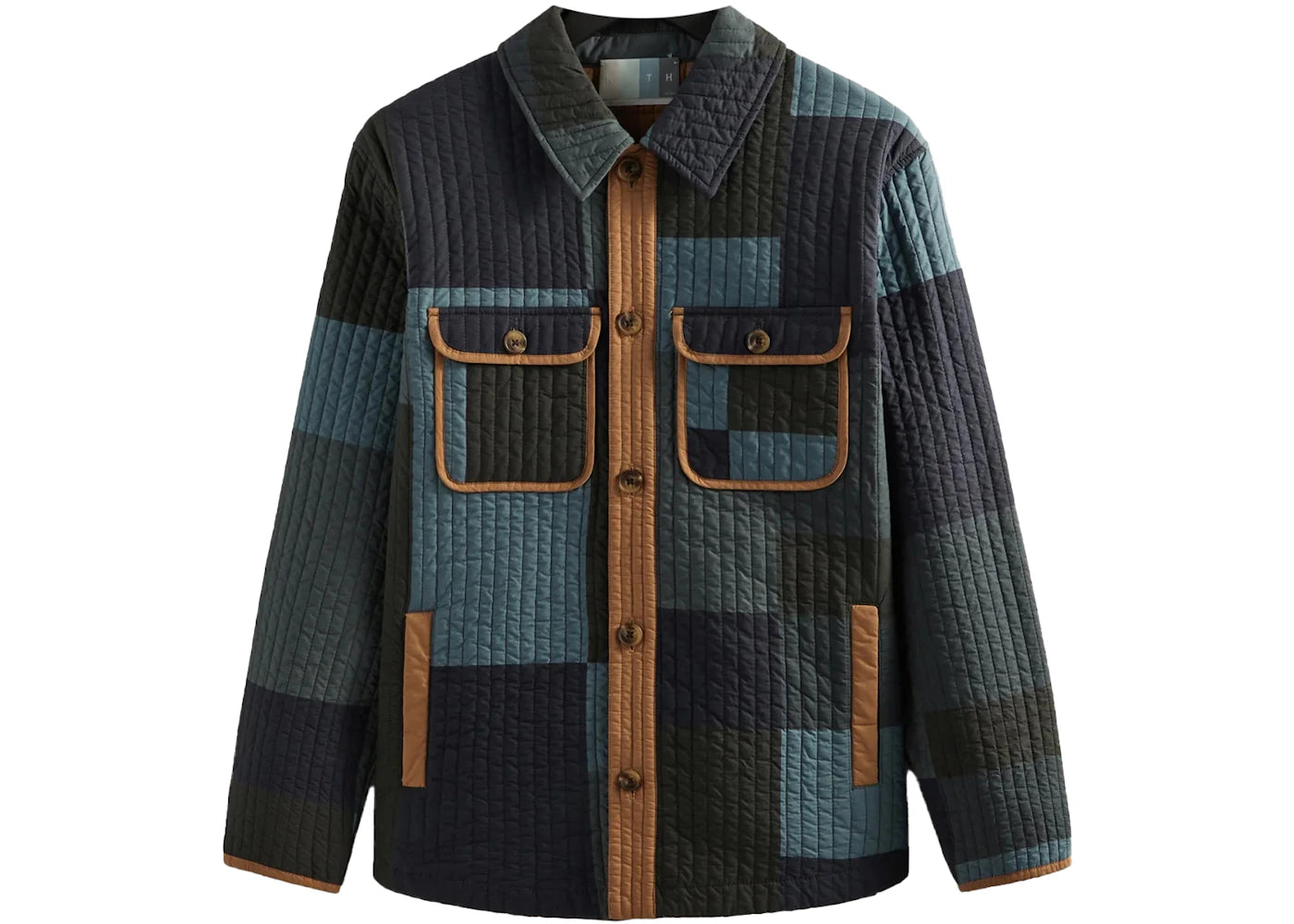 kith lowell quilted shirt jacket nocturnal