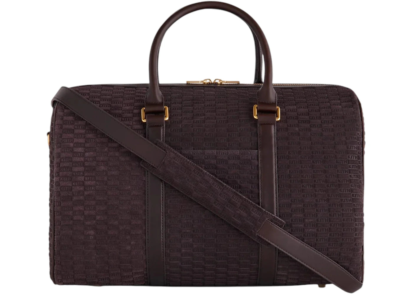 Kith Monogram Suede Traveler K40 Bag Incognito