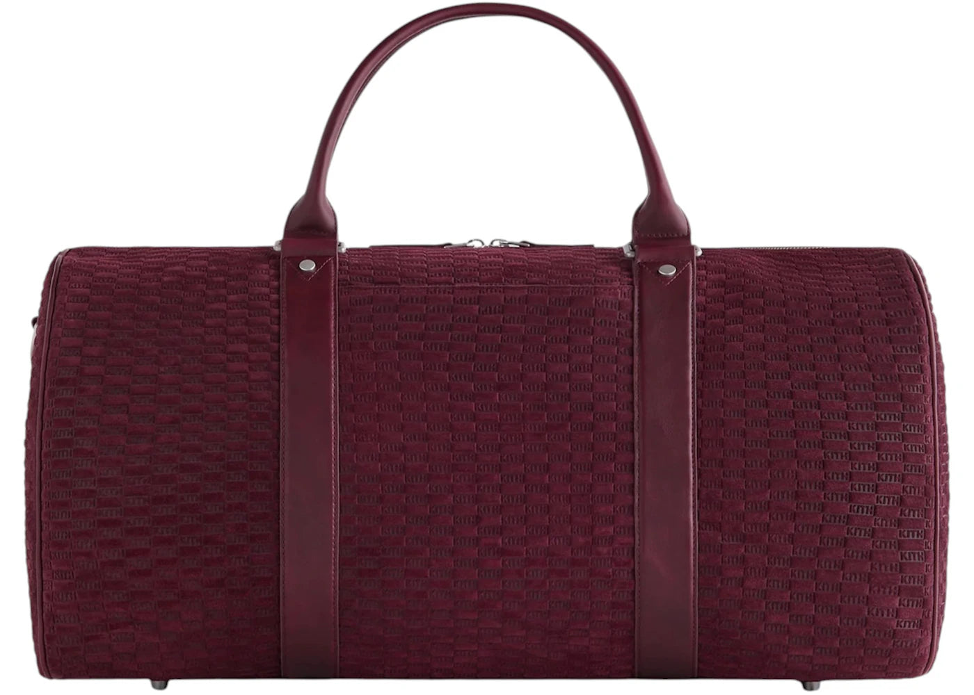 Kith Monogram Suede Traveler K55 Bag Magma