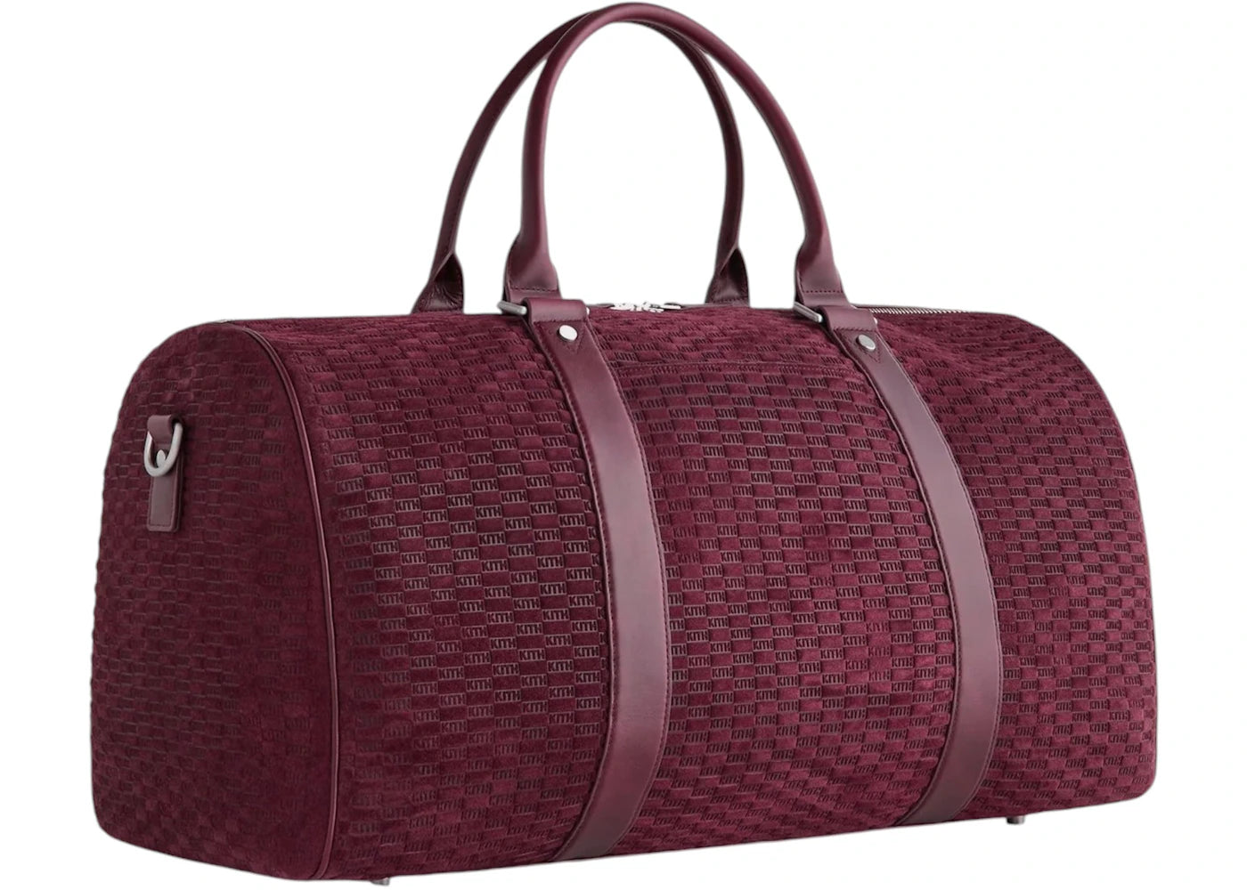 Kith Monogram Suede Traveler K55 Bag Magma
