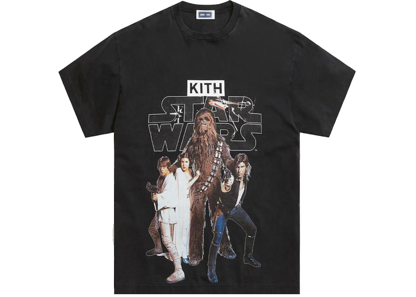 kith x star wars classic vintage tee black