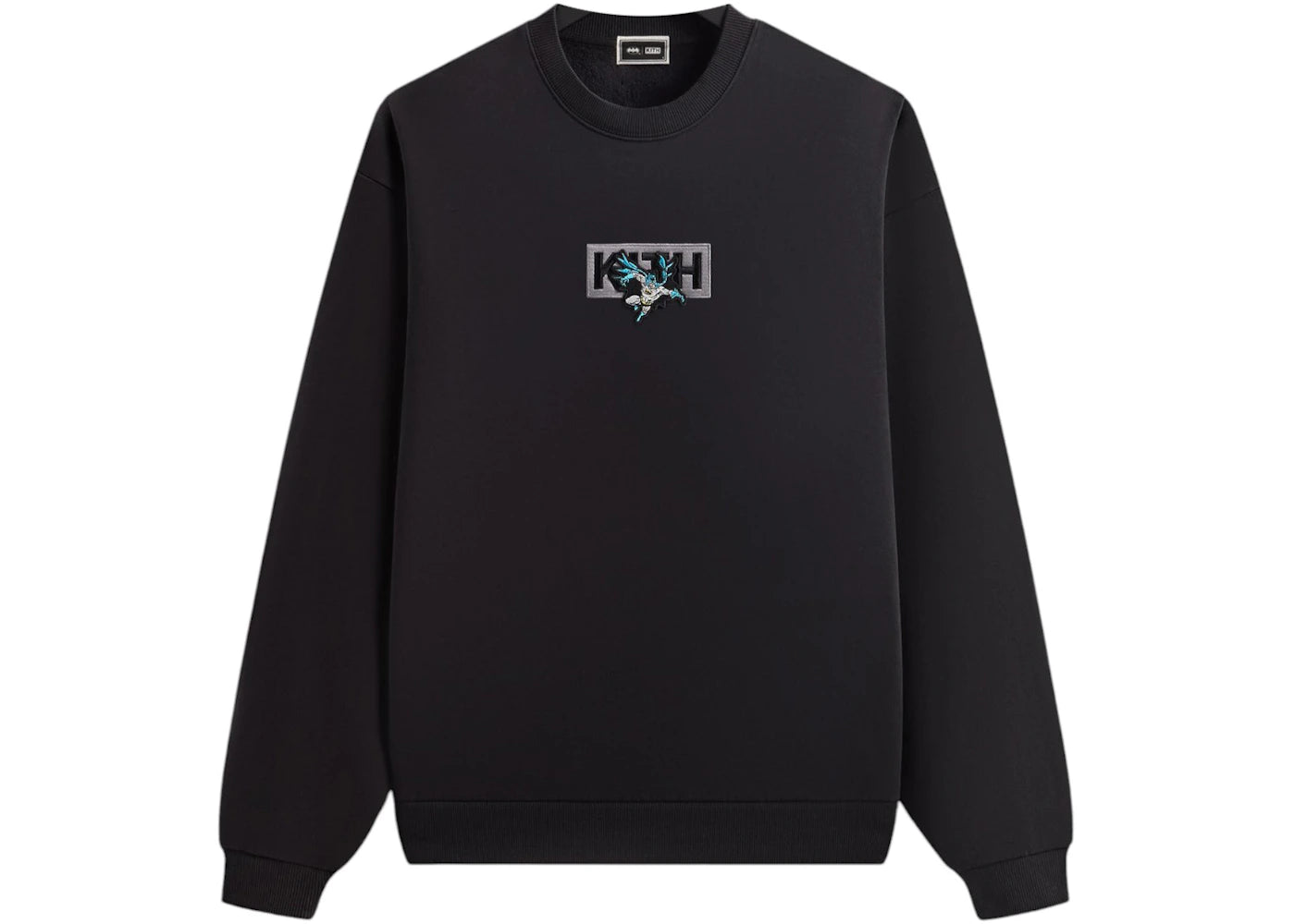 kith x batman classic vintage nelson crewneck black