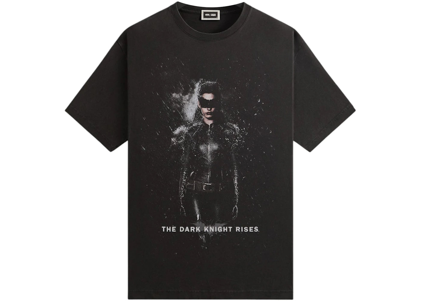 kith x batman dark knight cw vintage tee black