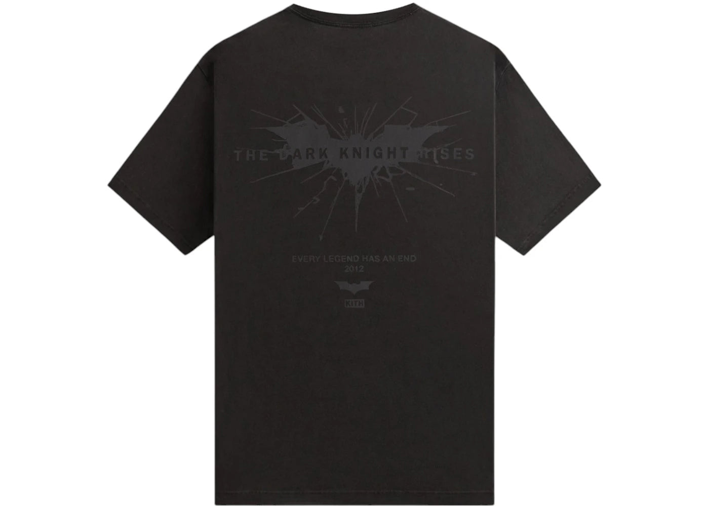 kith x batman dark knight rises vintage tee black