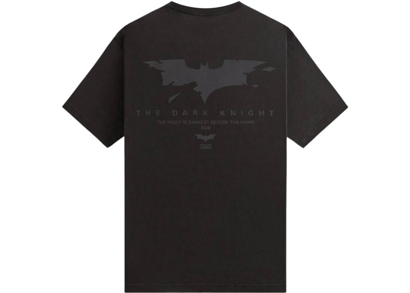 kith x batman dark knight teaser vintage tee black