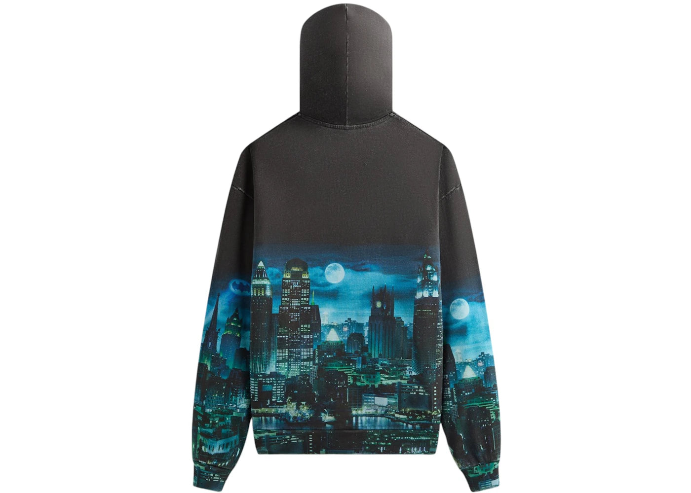 kith x batman gotham vintage nelson hoodie black