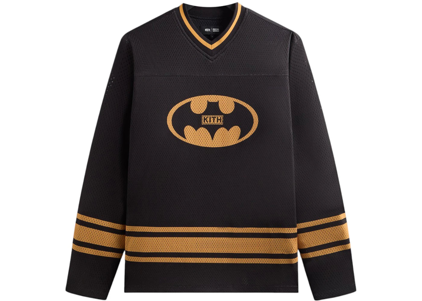 kith x batman long sleeve malik jersey black