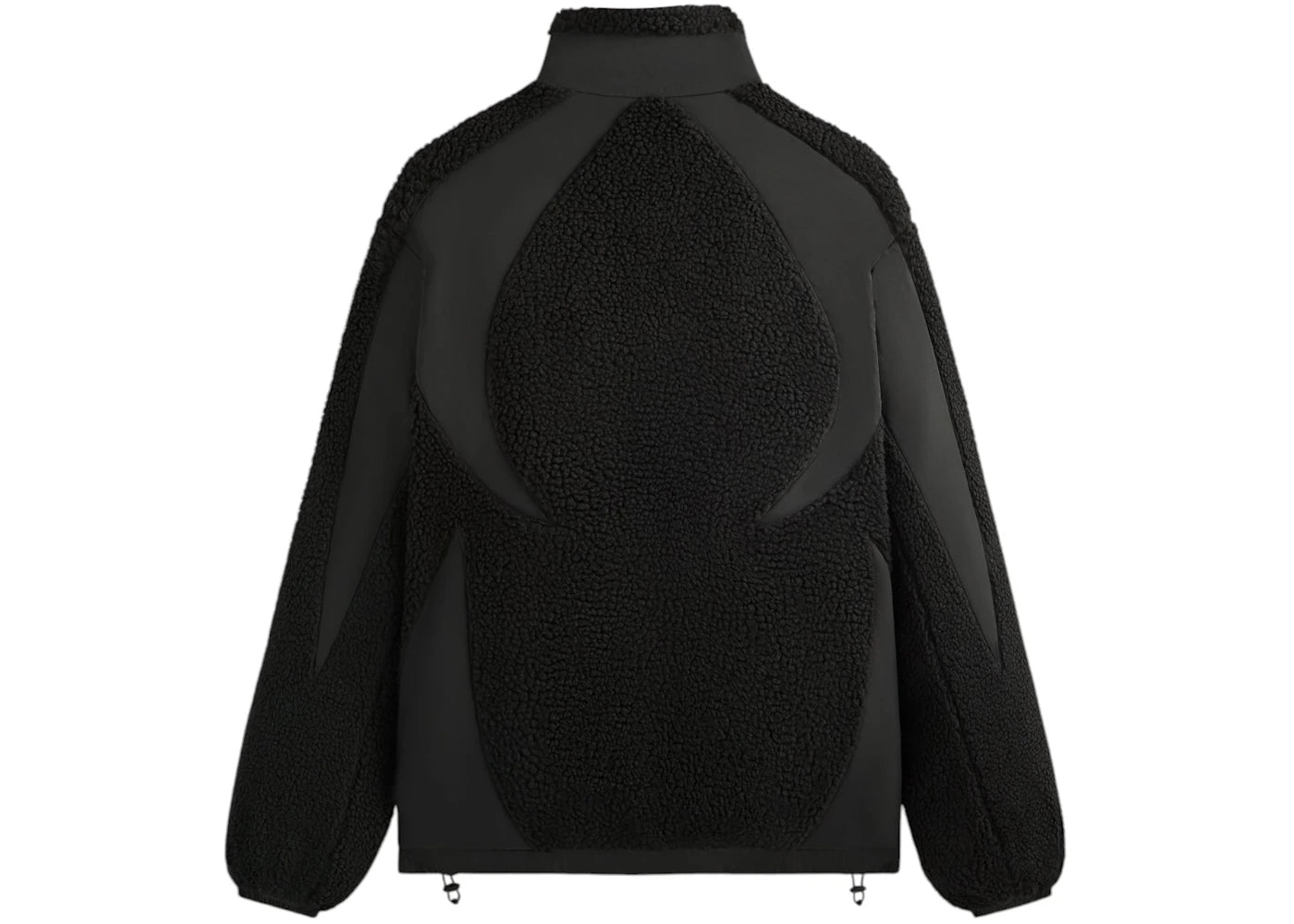 kith x batman quarter zip sherpa jacket black