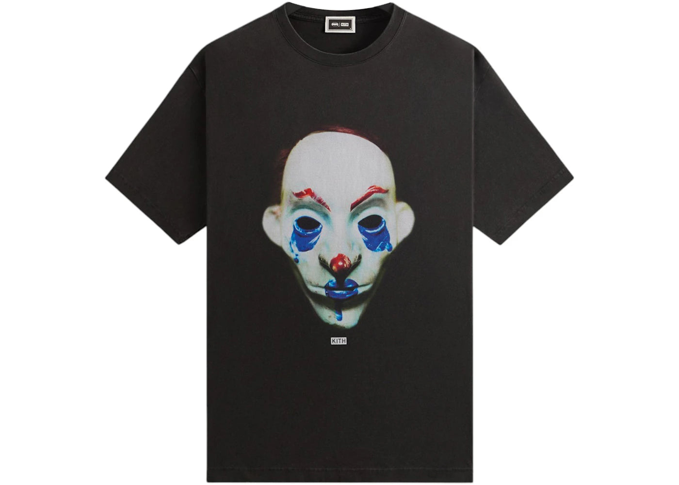 kith x batman thug vintage tee black