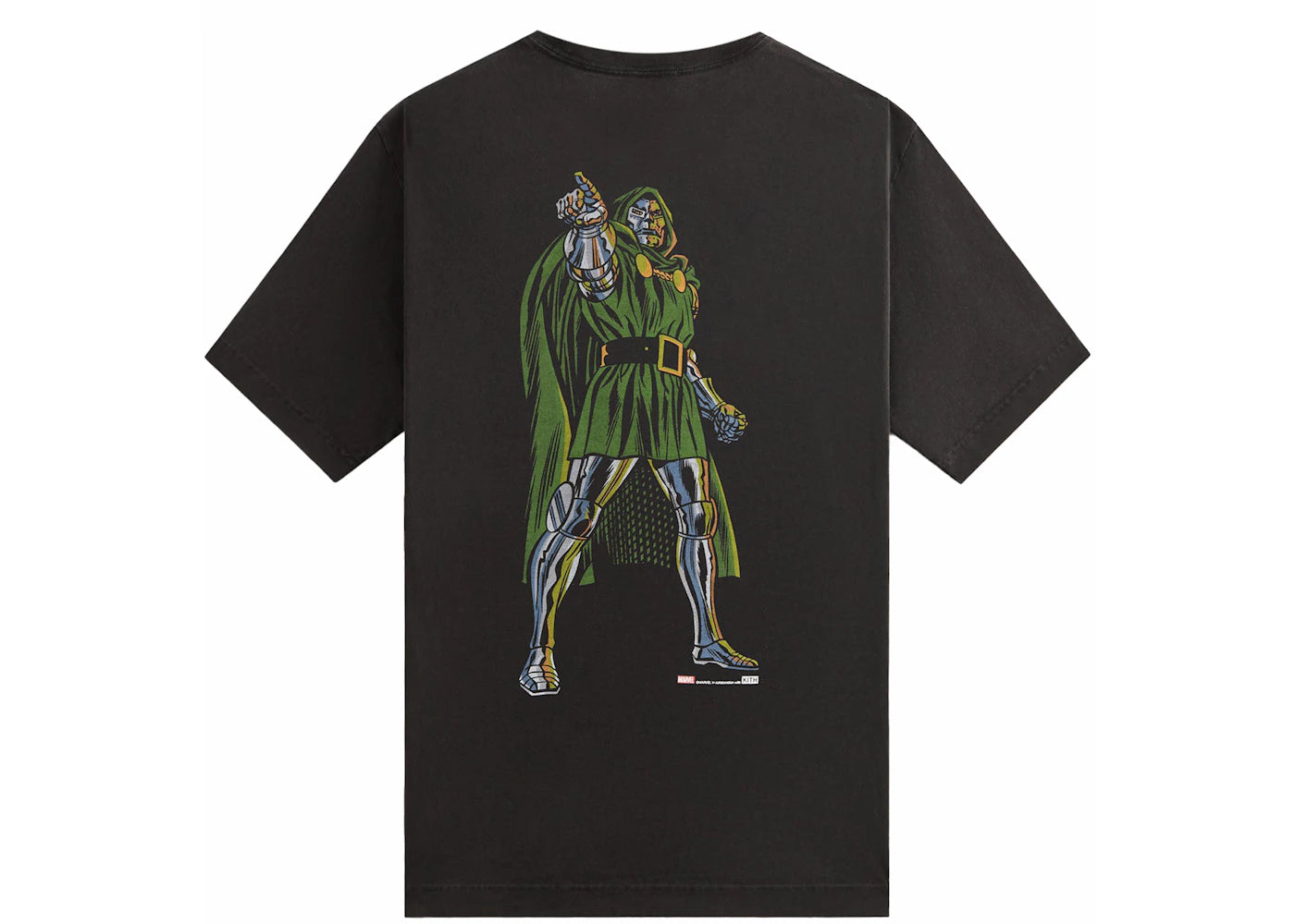 kith x marvel dr. doom vintage tee black