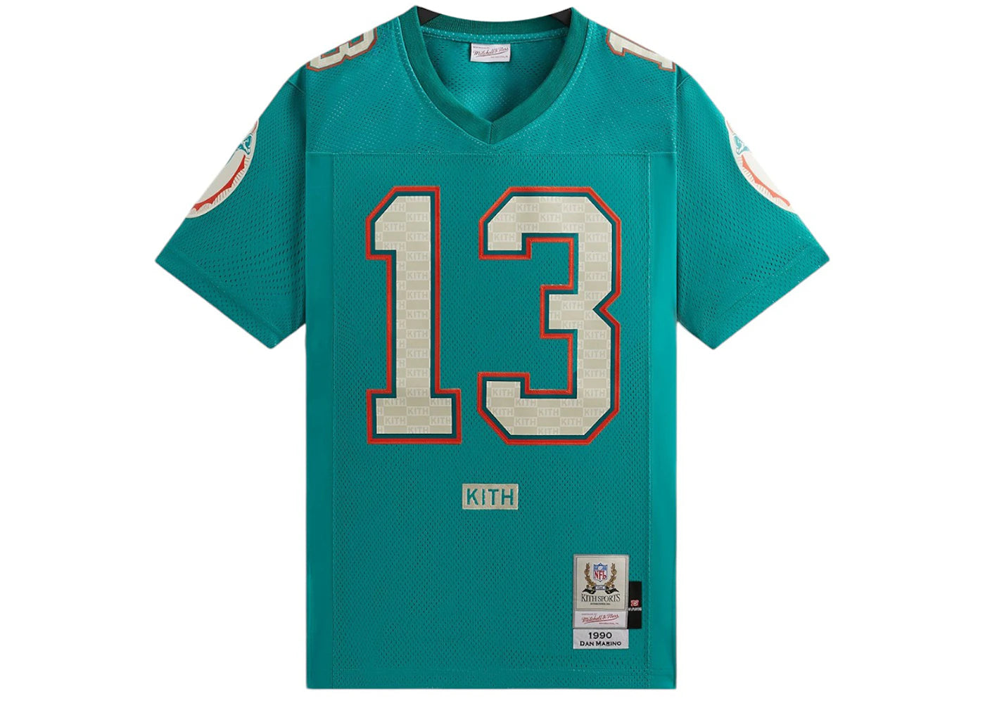 kith x mitchell & ness nfl dan marino jersey teal