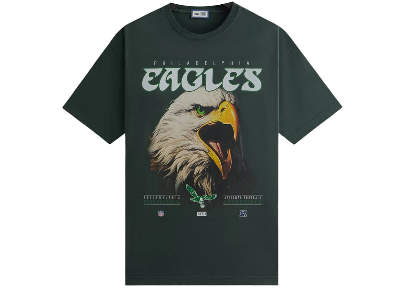 kith x nfl 47 eagles vintage tee stadium