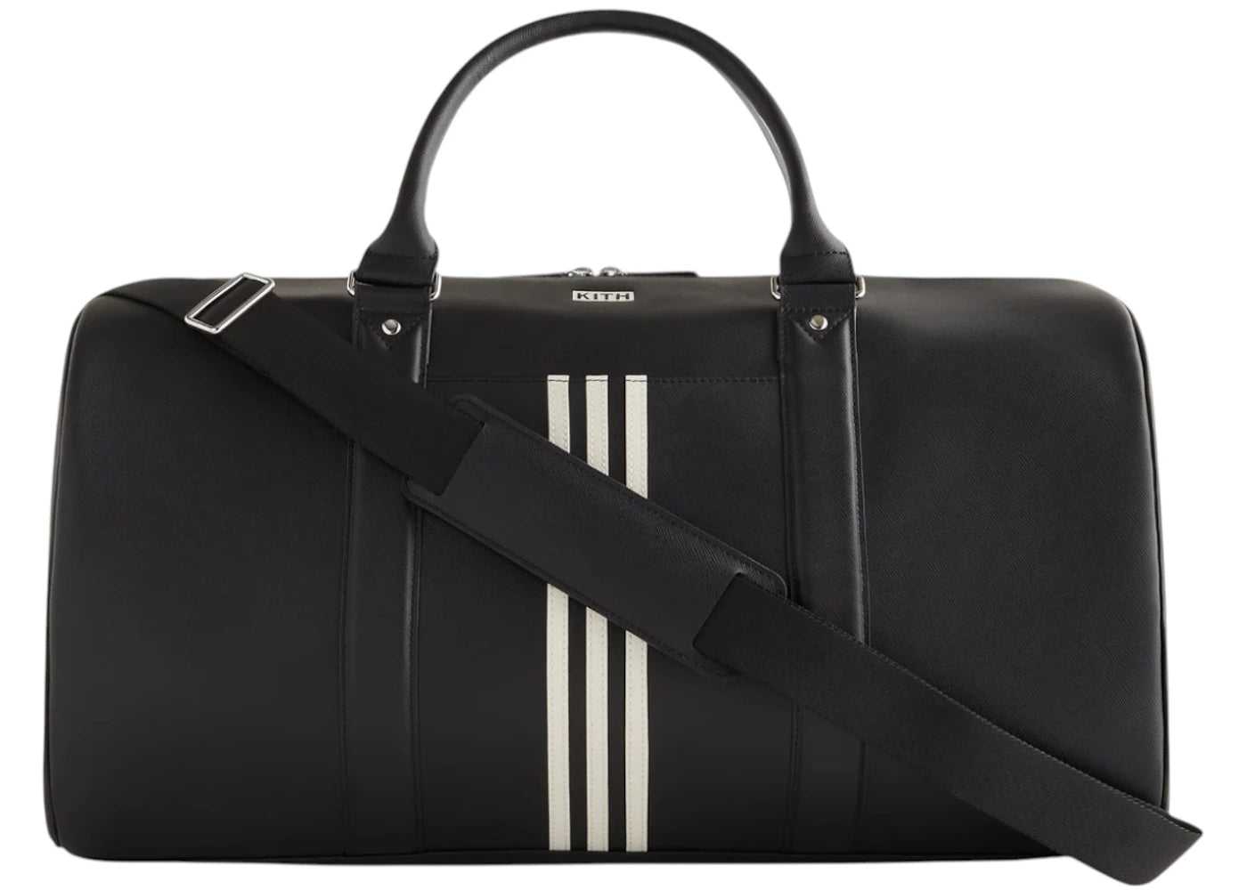 Kith X Adidas Football Leather Duffle Bag Black