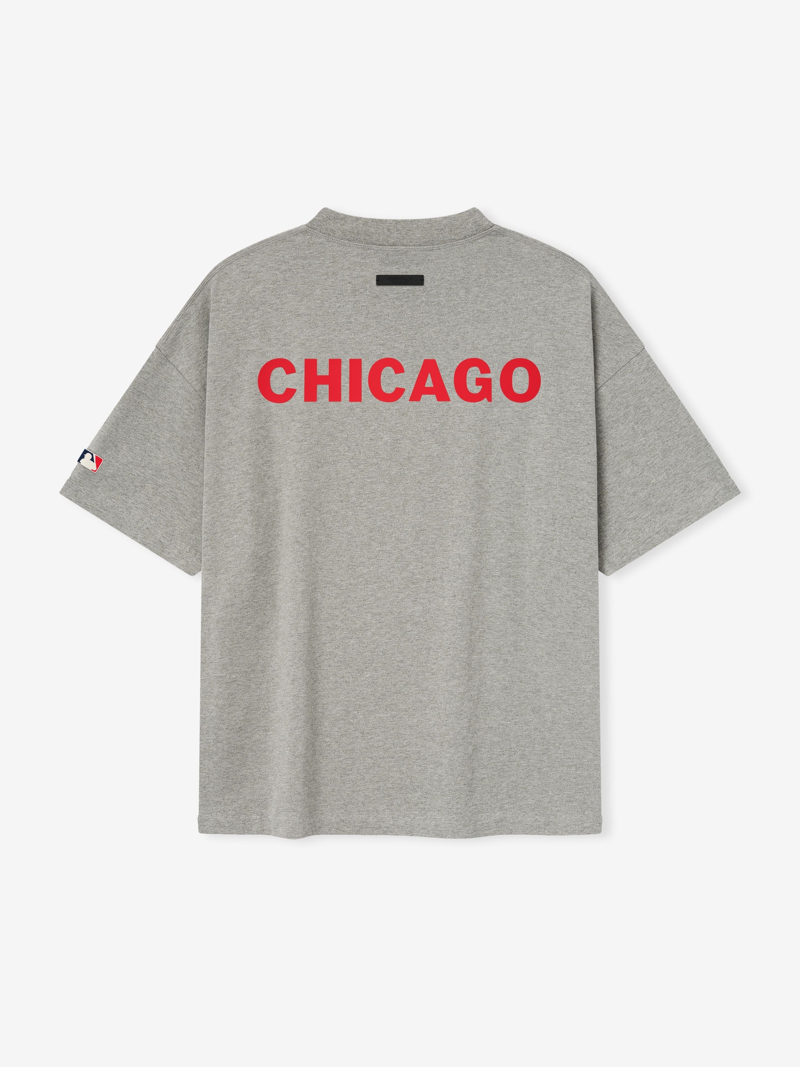Essentials Cubs 90S Tee Concrete Heather