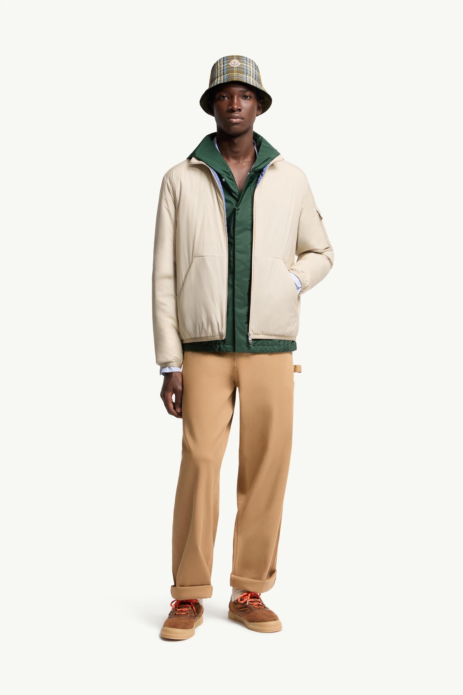 Moncler Cargo Cotton Blend Gabardine Pants Camel Beige Camel Beige