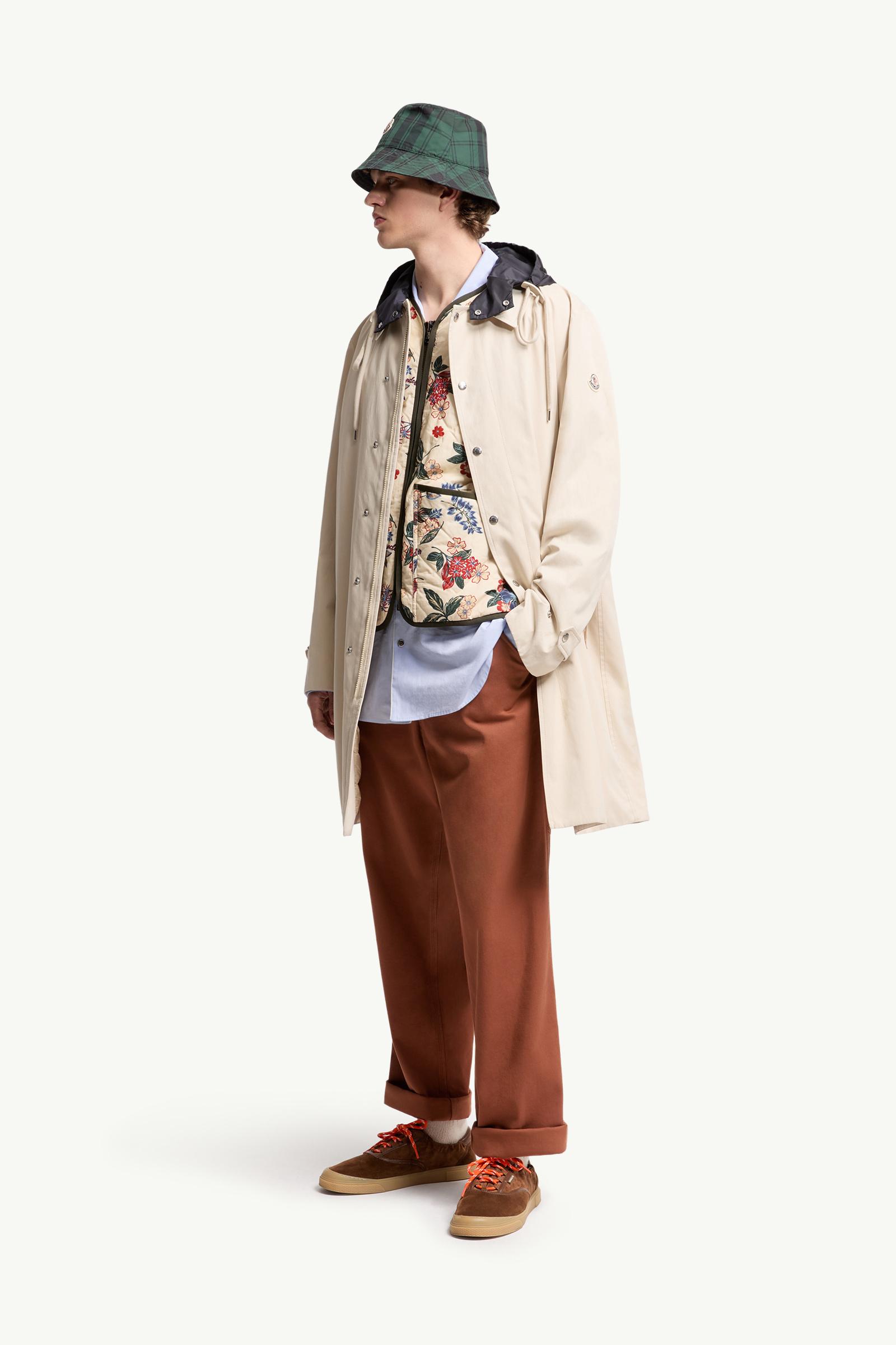 Moncler Cargo Cotton Blend Gabardine Pants Red Brown Red Brown