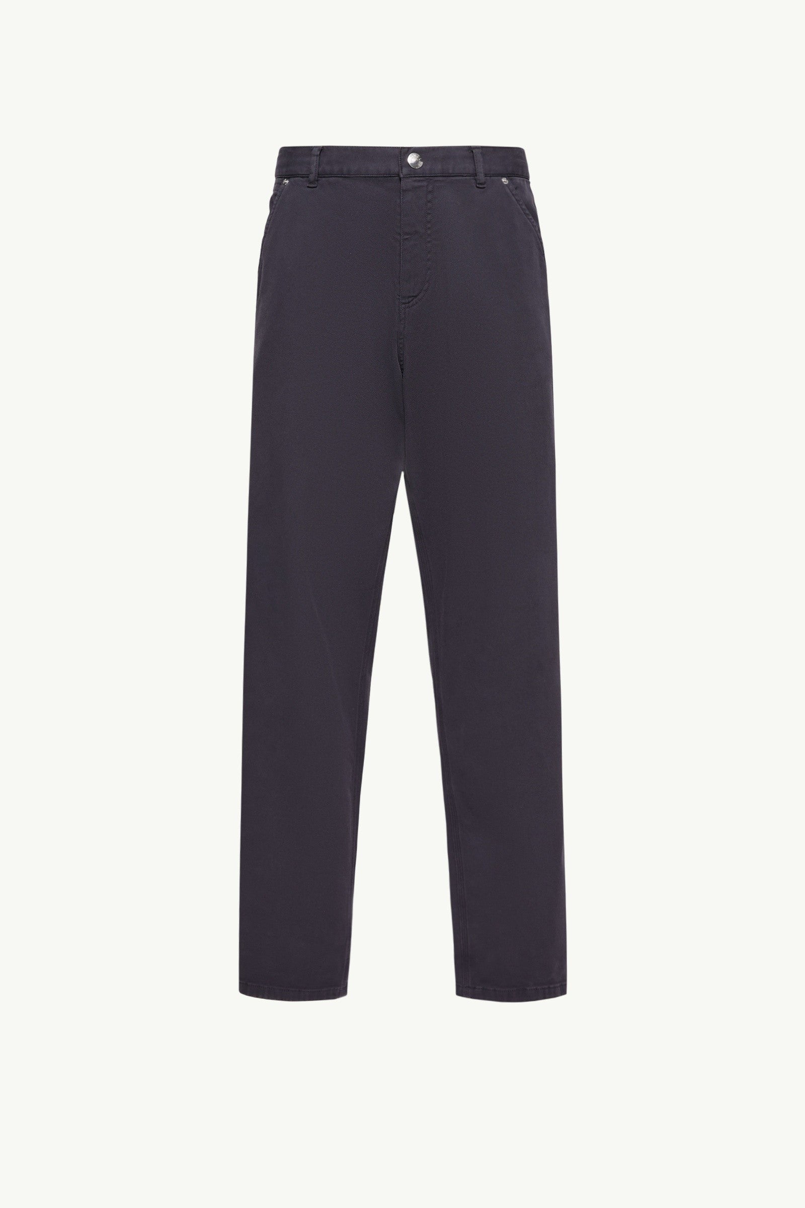 Moncler Cargo Cotton Blend Gabardine Pants Navy Blue Navy Blue