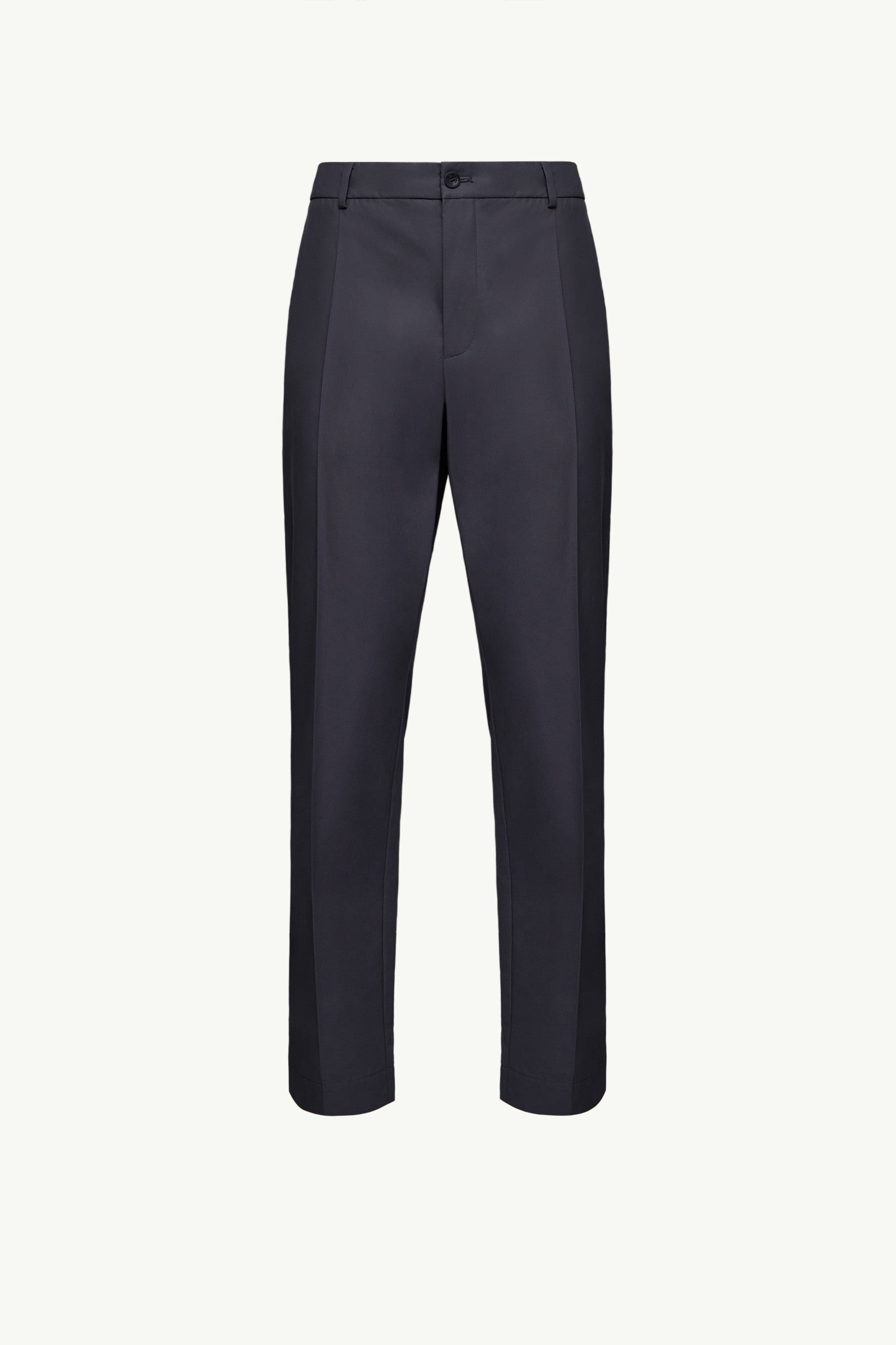 Moncler Technical Cotton Blend Pants Navy Blue Navy Blue
