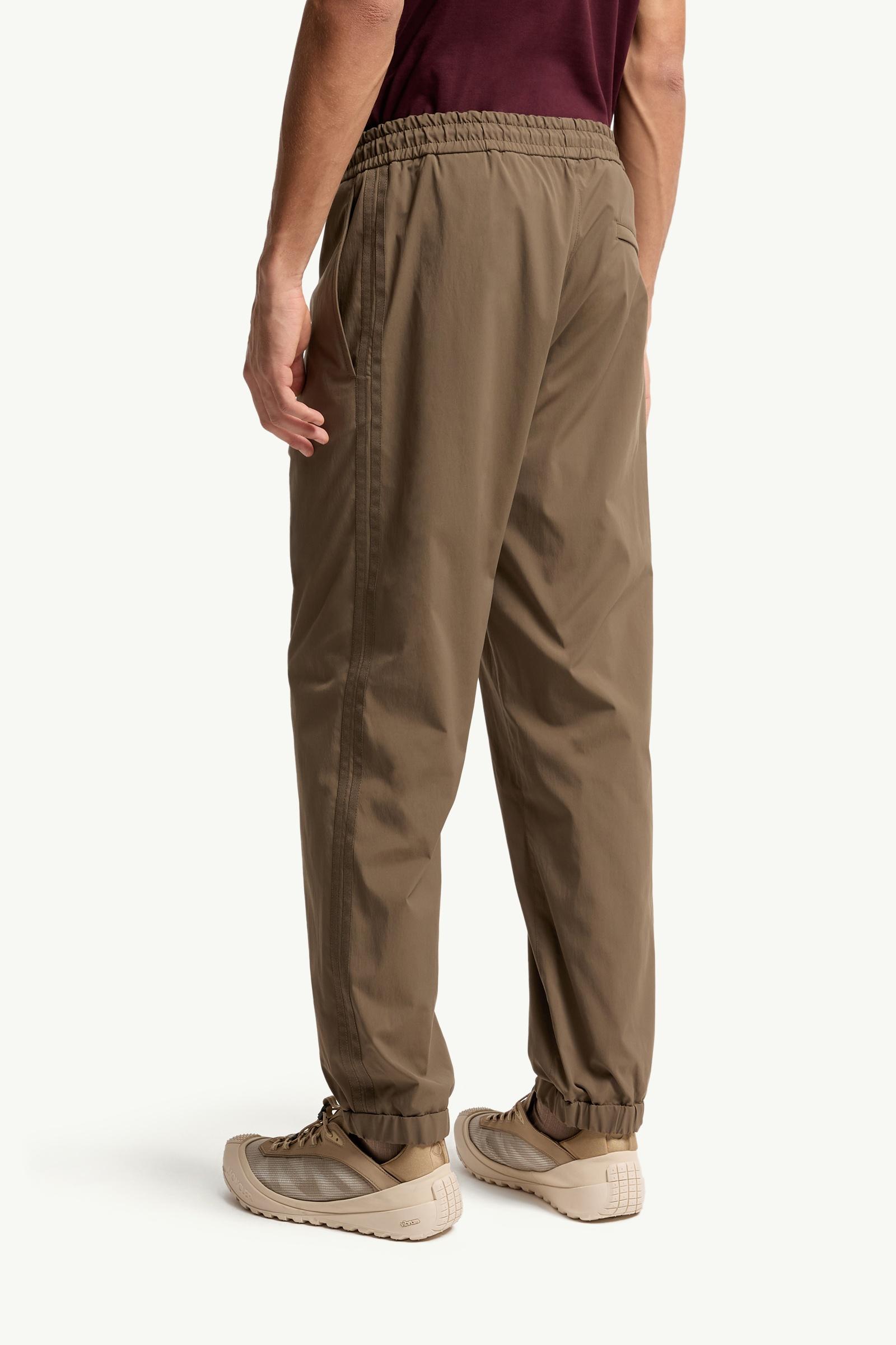 Moncler Striped Stretch Jogging Pants Olive Green Olive Green