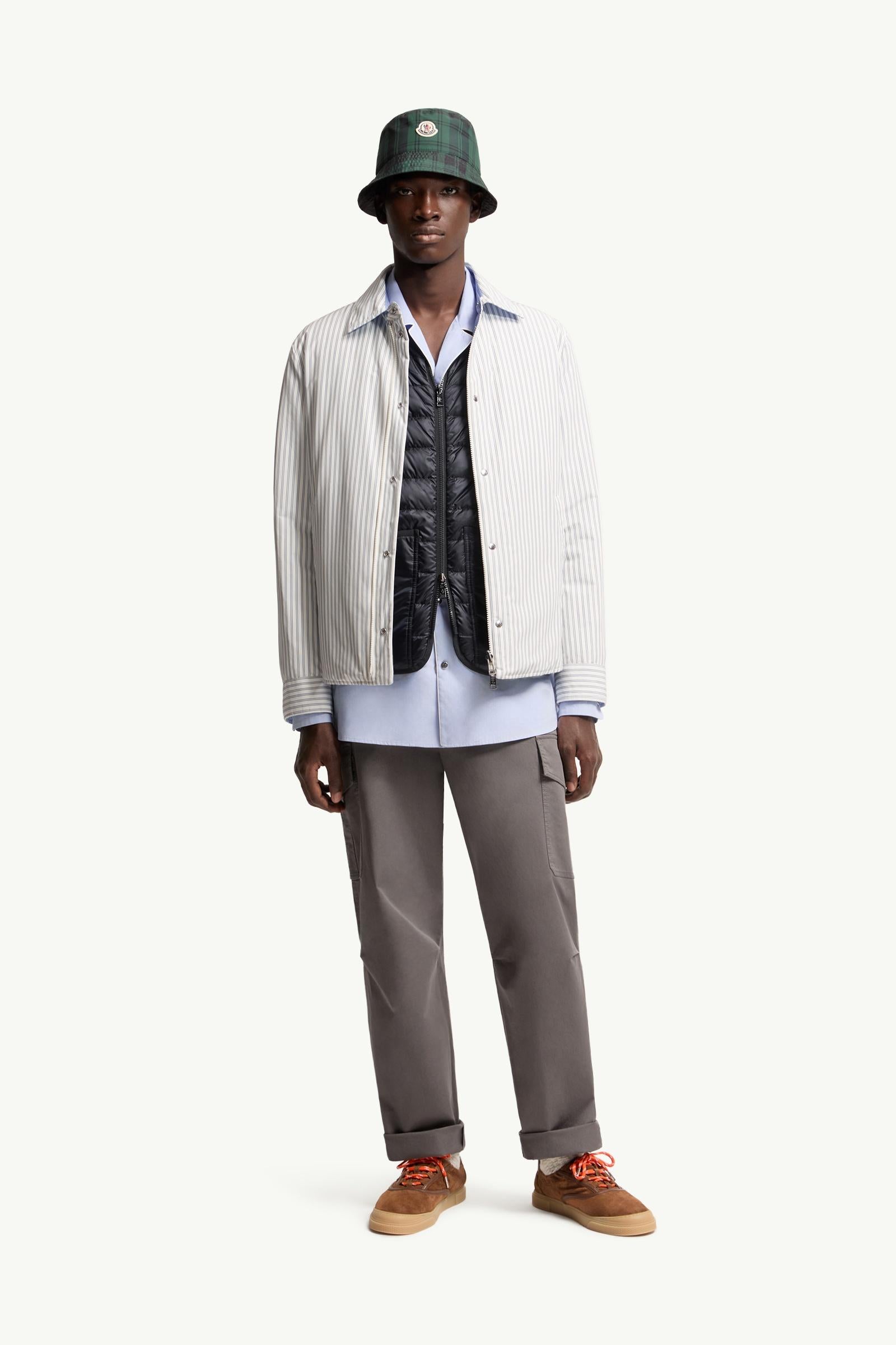 Moncler Cargo Cotton Blend Gabardine Pants Grey Grey