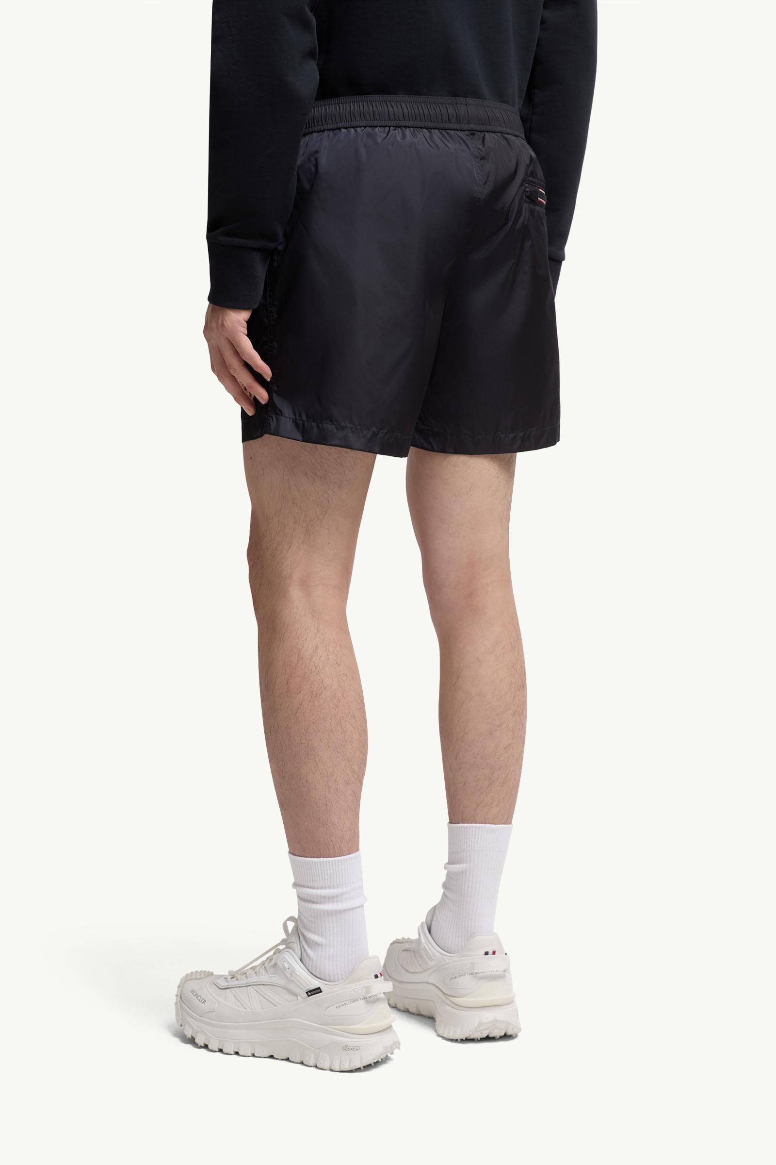 Moncler Logo Patch Swim Shorts Night Blue Night Blue