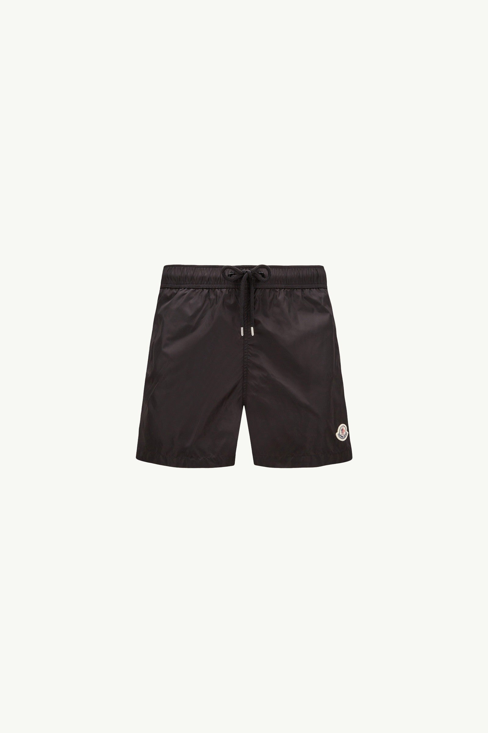 Moncler Logo Patch Swim Shorts Black Black
