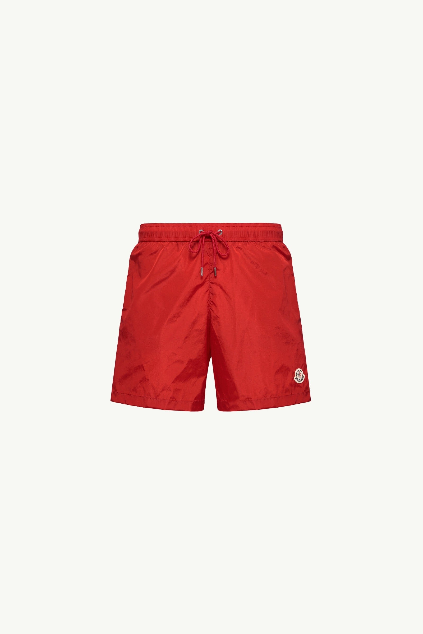 Moncler Logo Patch Swim Shorts Red Red