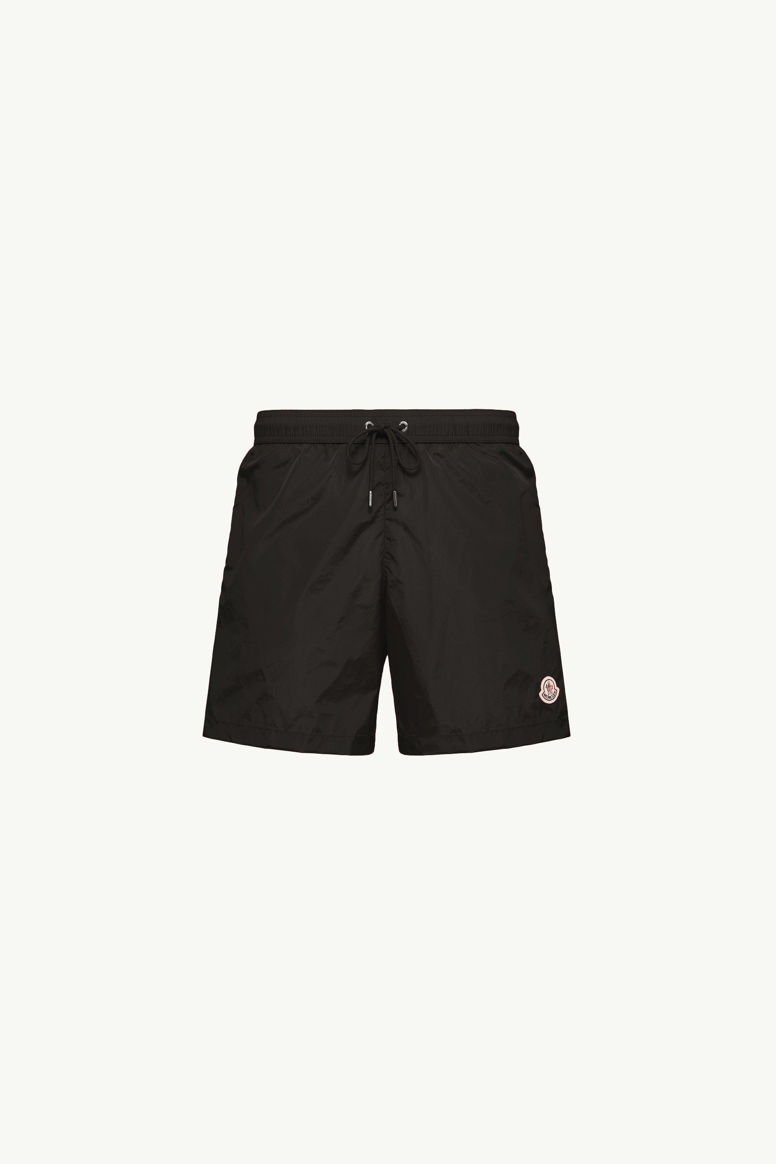 Moncler Logo Patch Swim Shorts Black Black
