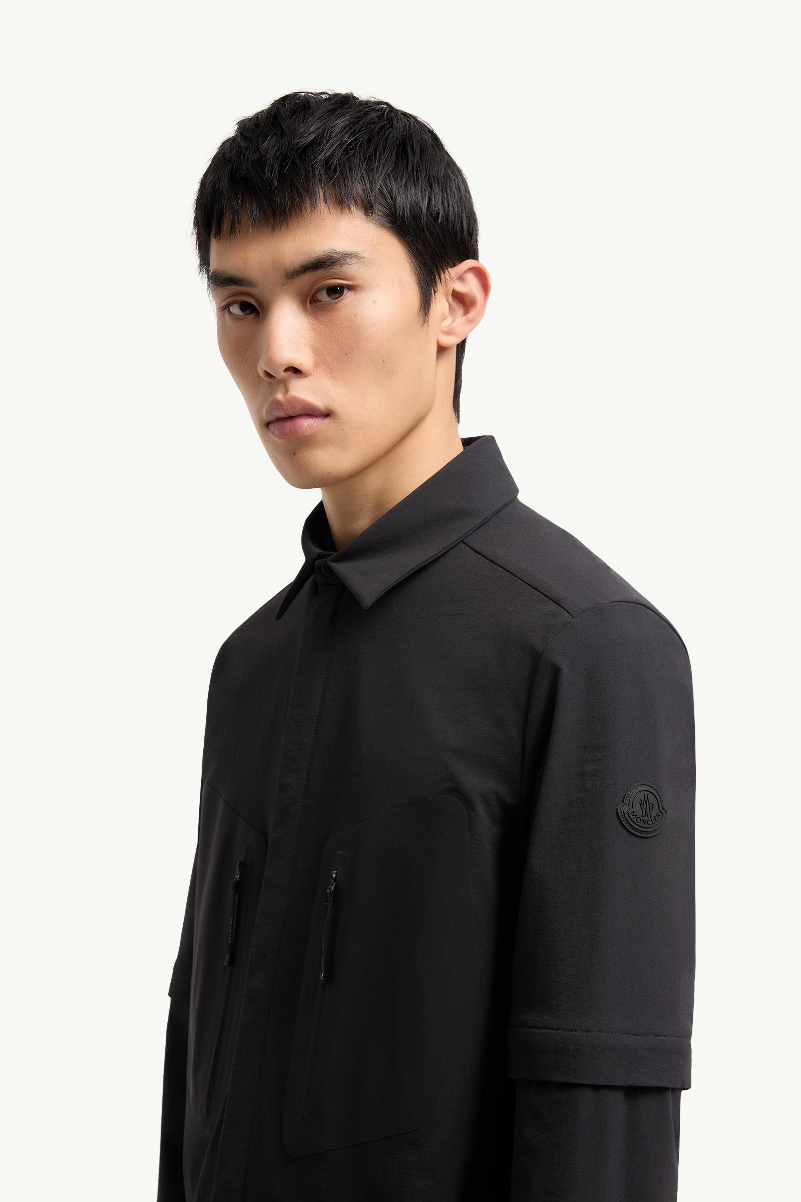 Moncler Logo 2-In1 Shirt Jacket Black Black