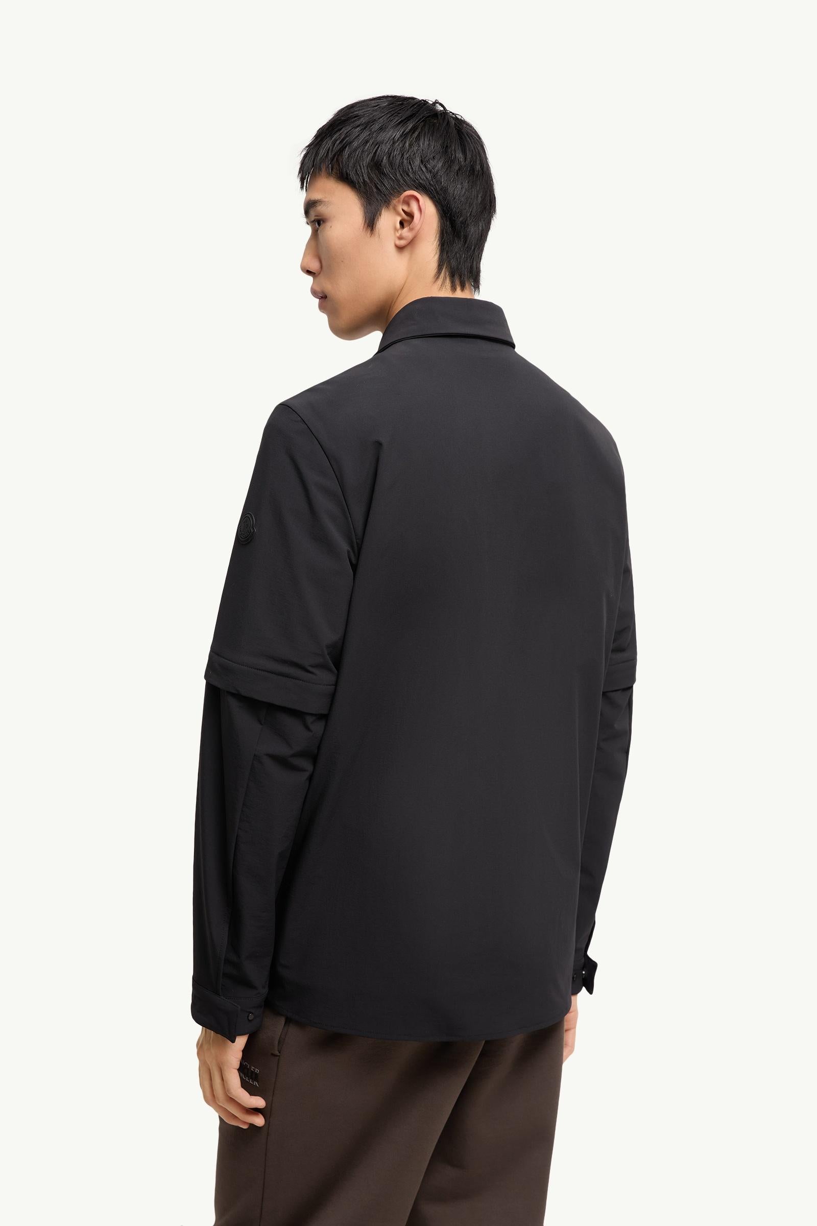 Moncler Logo 2-In1 Shirt Jacket Black Black