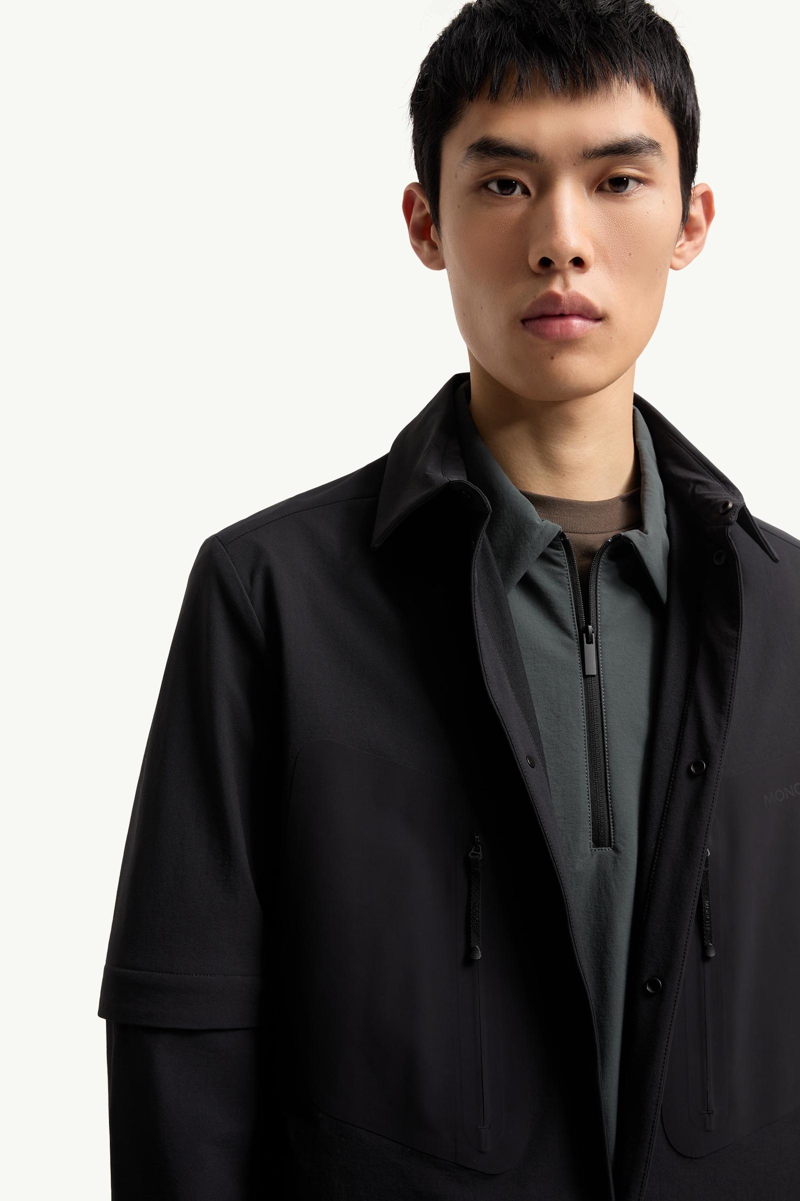Moncler Logo 2-In1 Shirt Jacket Black Black