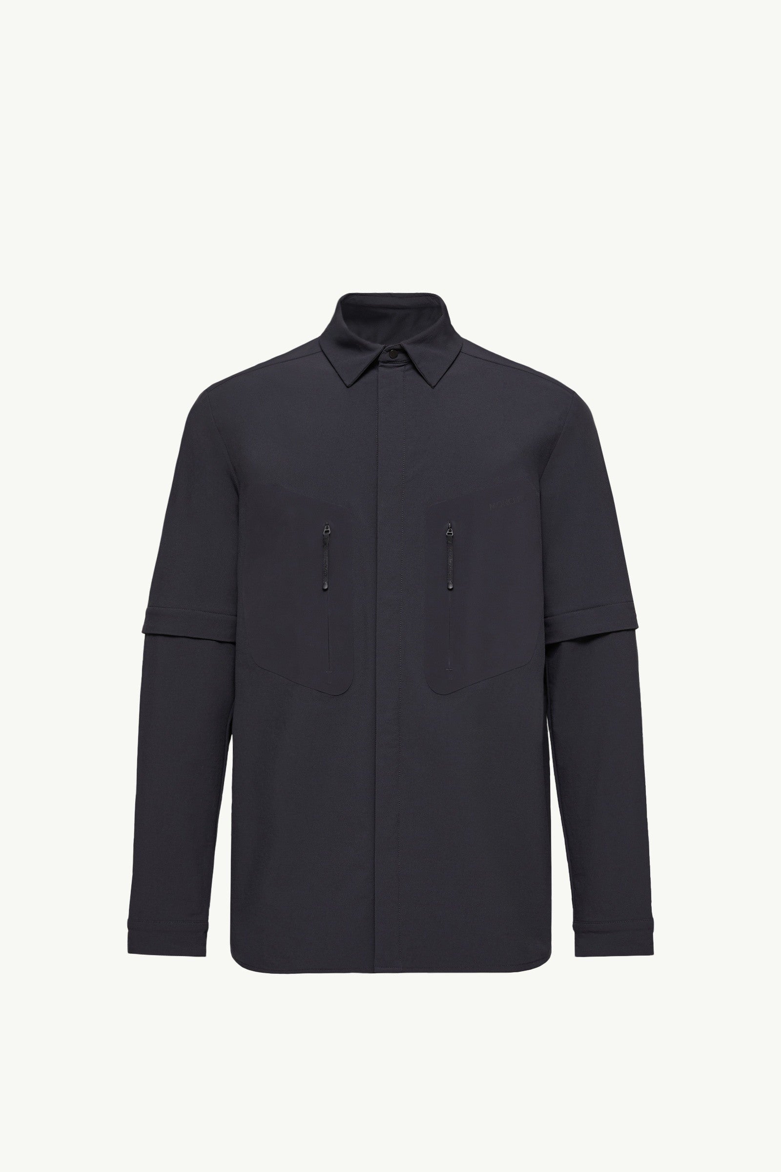 Moncler Logo 2-In1 Shirt Jacket Black Black