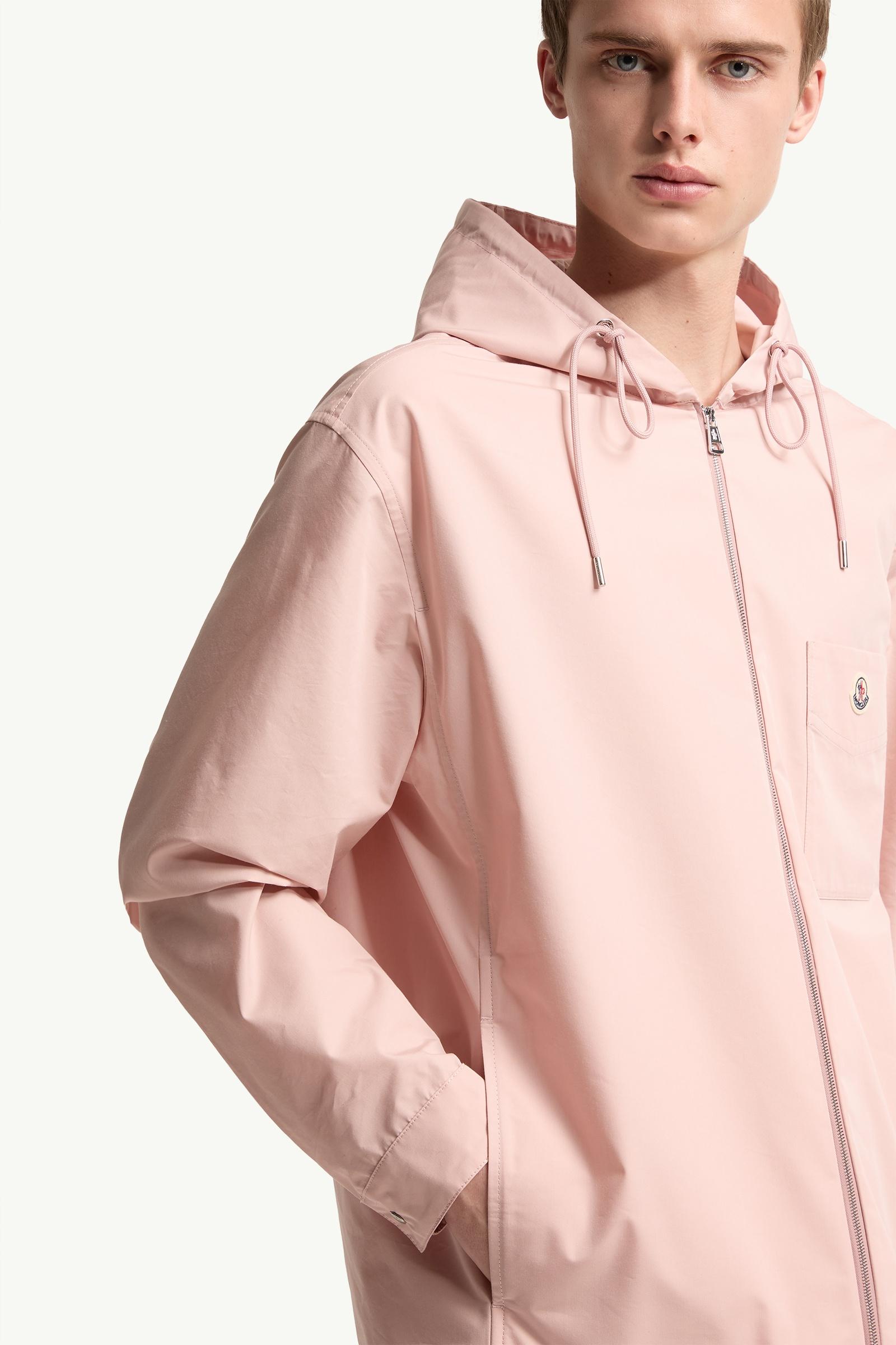 Moncler Cotton Blend Poplin Shirt Jacket Pink Pink