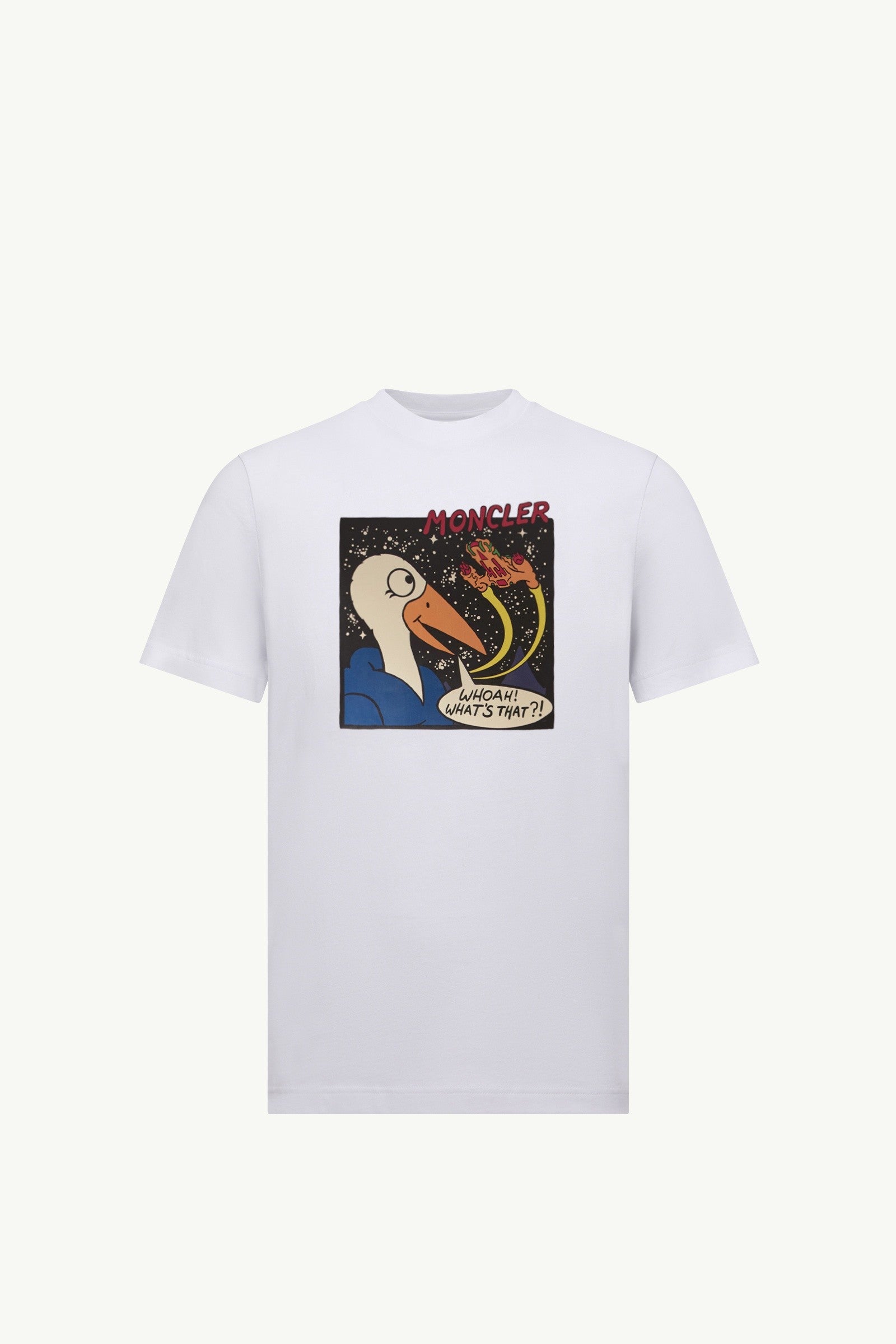 Moncler Space Monduck Cotton T-Shirt White White