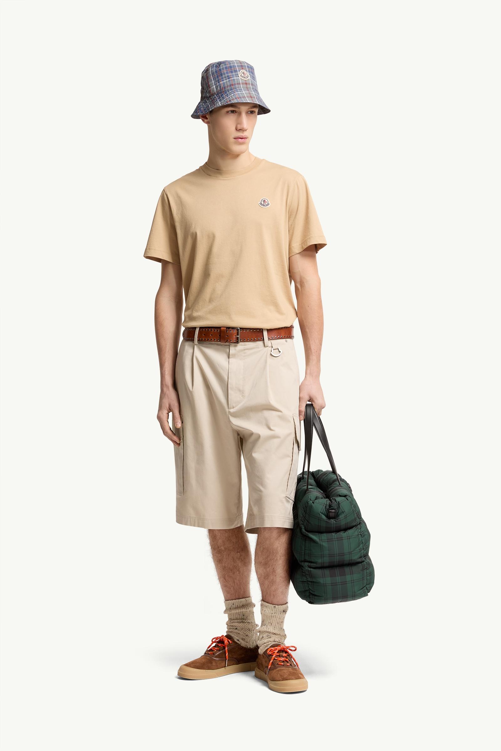 Moncler Logo Patch Cotton T-Shirt (Pack Of Three) White & Beige & Navy Blue White & Beige & Navy Blue