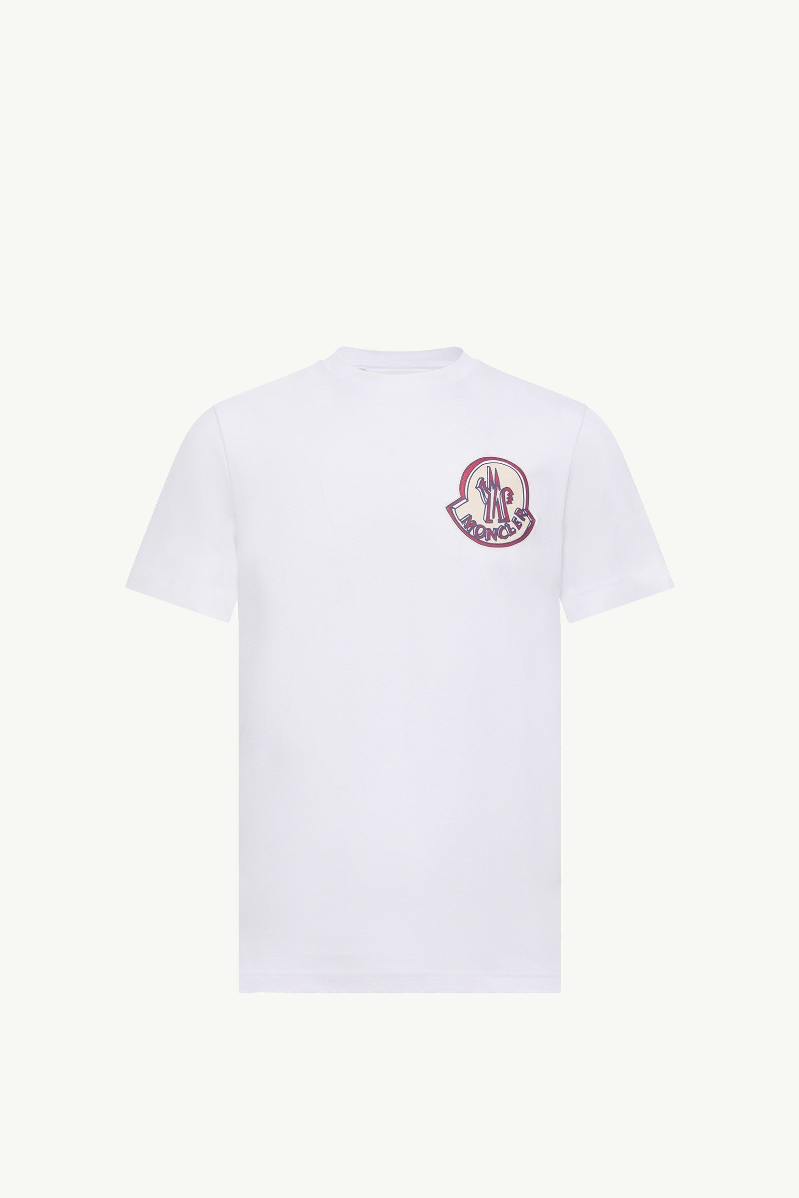 Moncler Logo Cotton T-Shirt White White