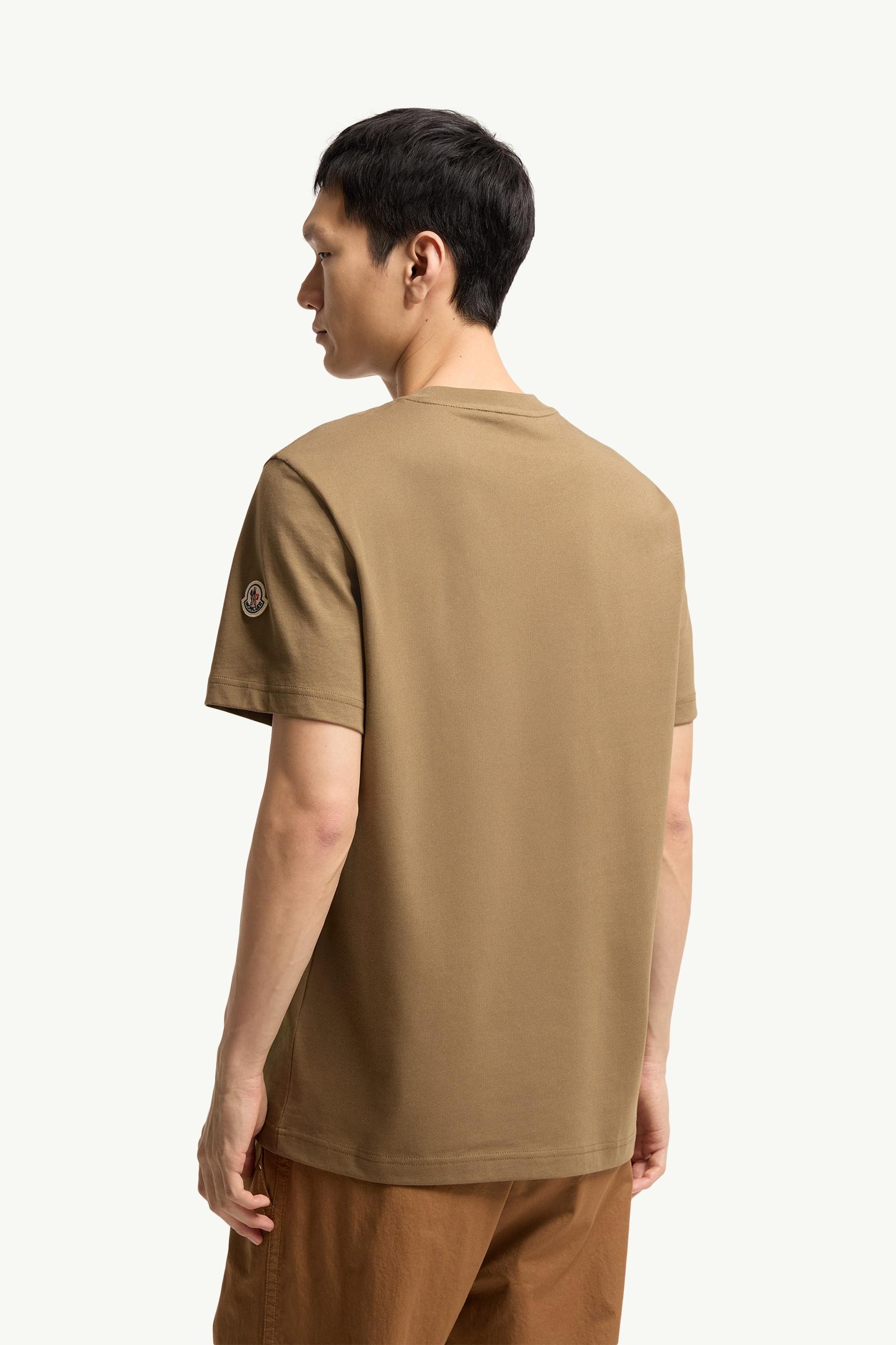 Moncler Safari Wardrobe Print Cotton T-Shirt Olive Green Olive Green