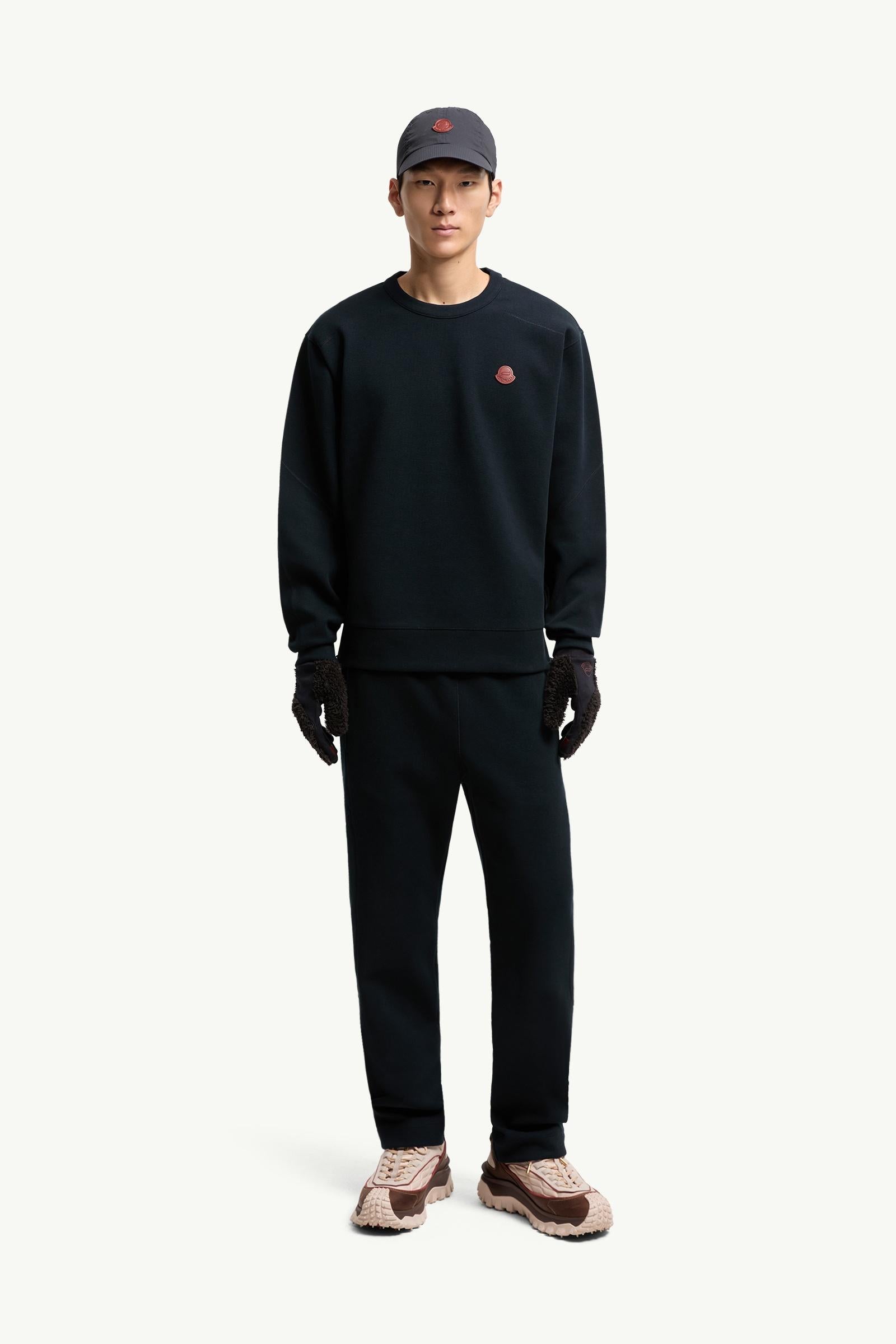 Moncler Stitch-Detailed Sweatshirt Navy Blue Navy Blue