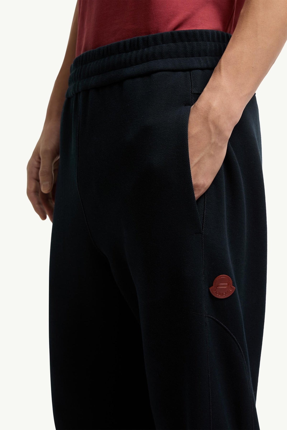 Moncler Stitch-Detailed Sweatpants Navy Blue Navy Blue