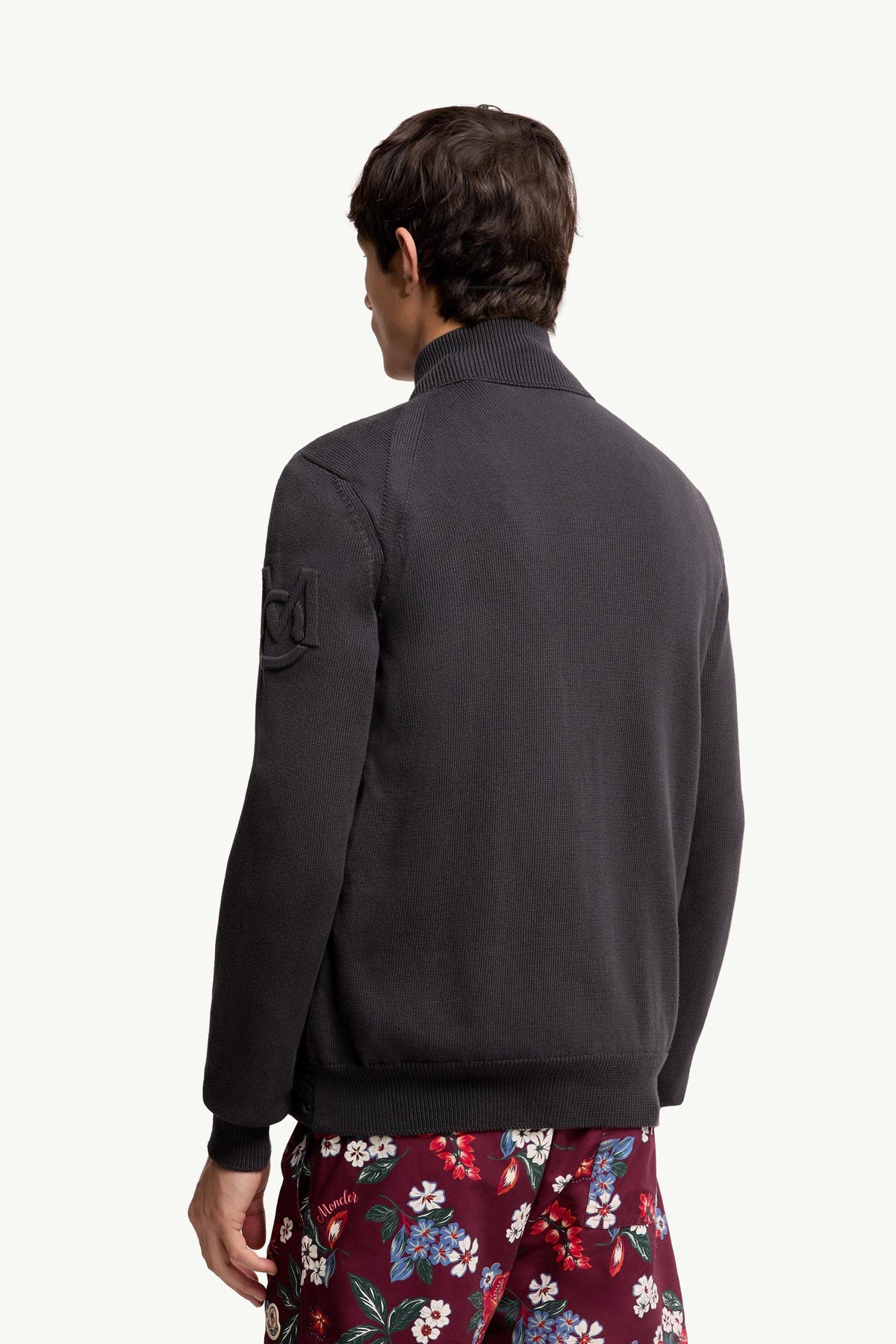 Moncler Padded Zip-Up Cotton Cardigan Dark Blue Dark Blue