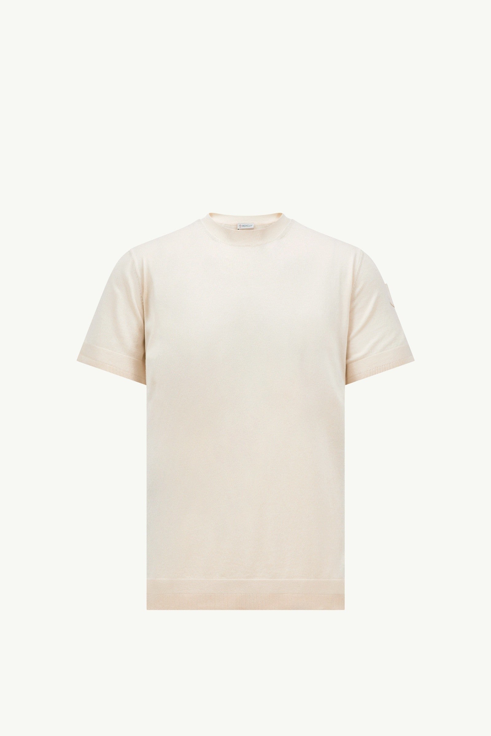 Moncler Silk & Cotton T-Shirt White White