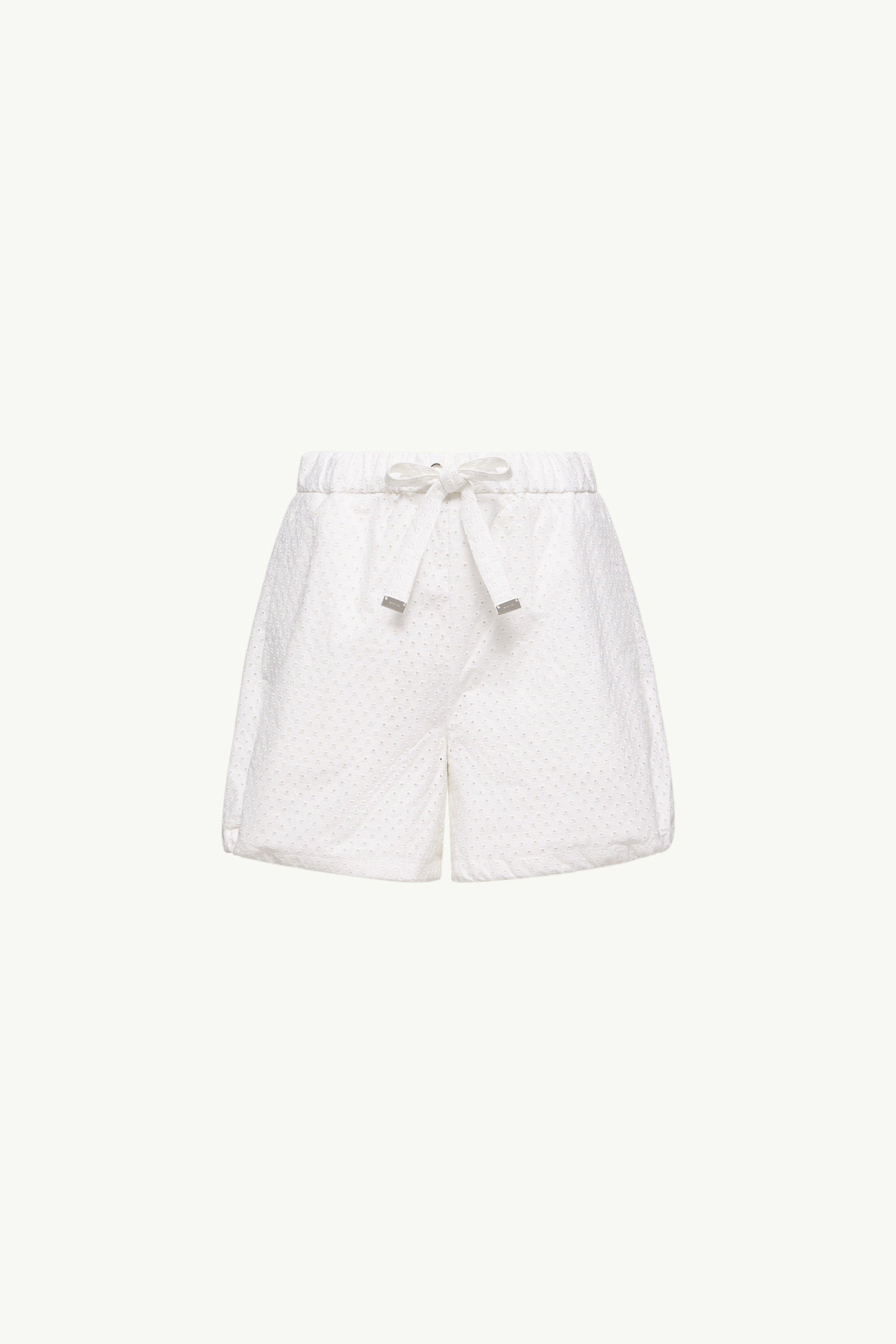 Moncler San Gallo & Cotton Poplin Shorts White White